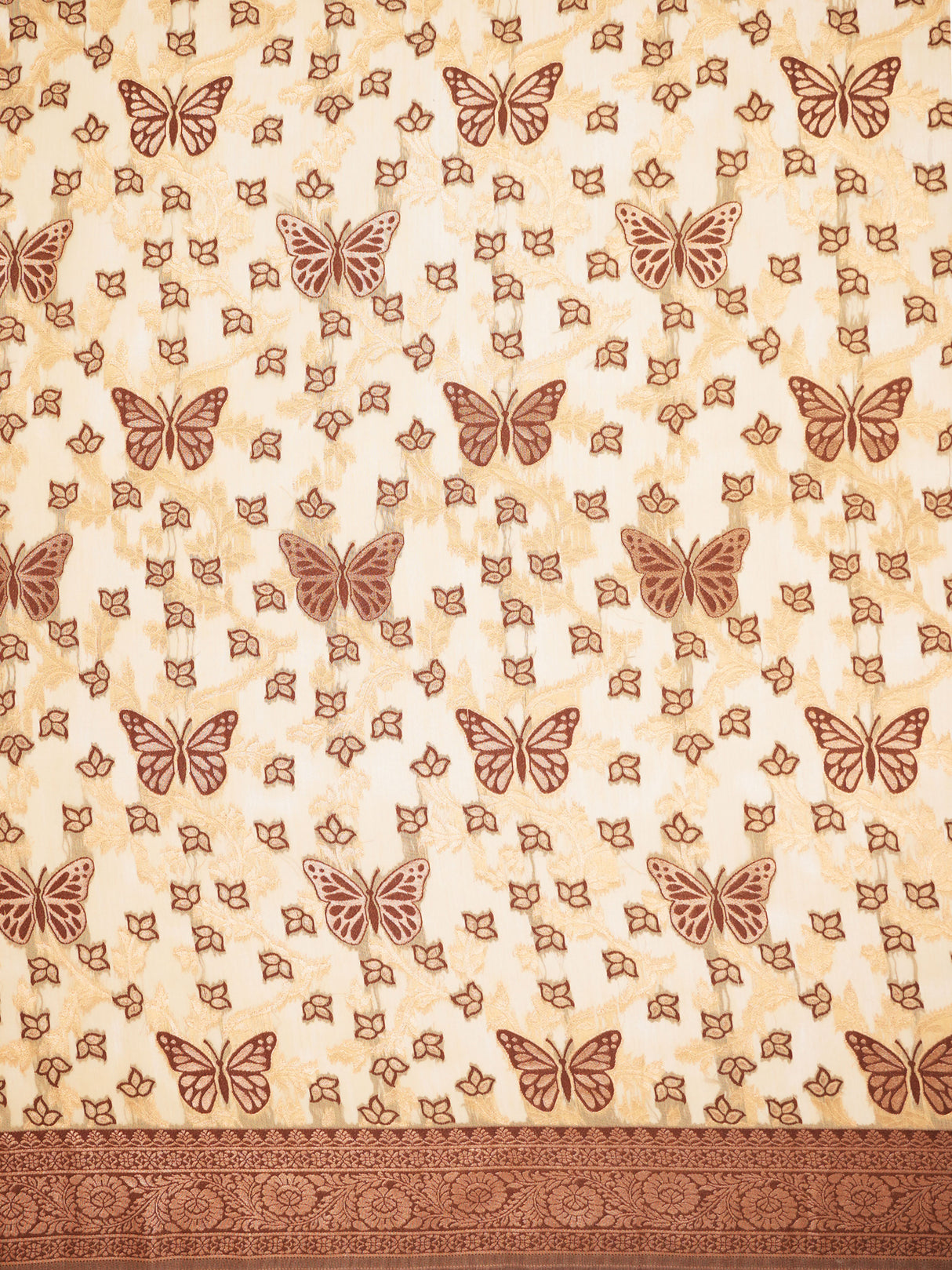 Mimosa Women's Woven Design Banarasi Style Art Silk Saree With Blouse Piece : SA00002000IVRFREE