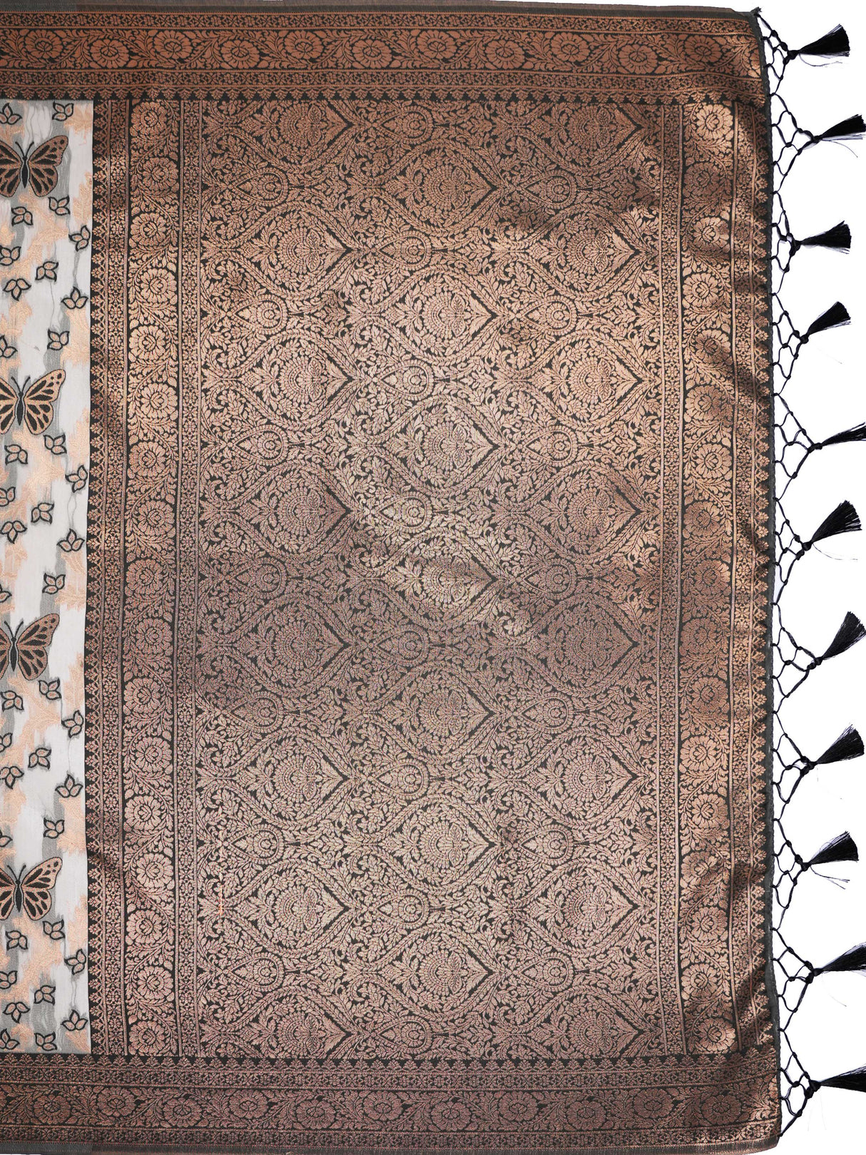 Mimosa Women's Woven Design Banarasi Style Art Silk Saree With Blouse Piece : SA00002000NVFREE