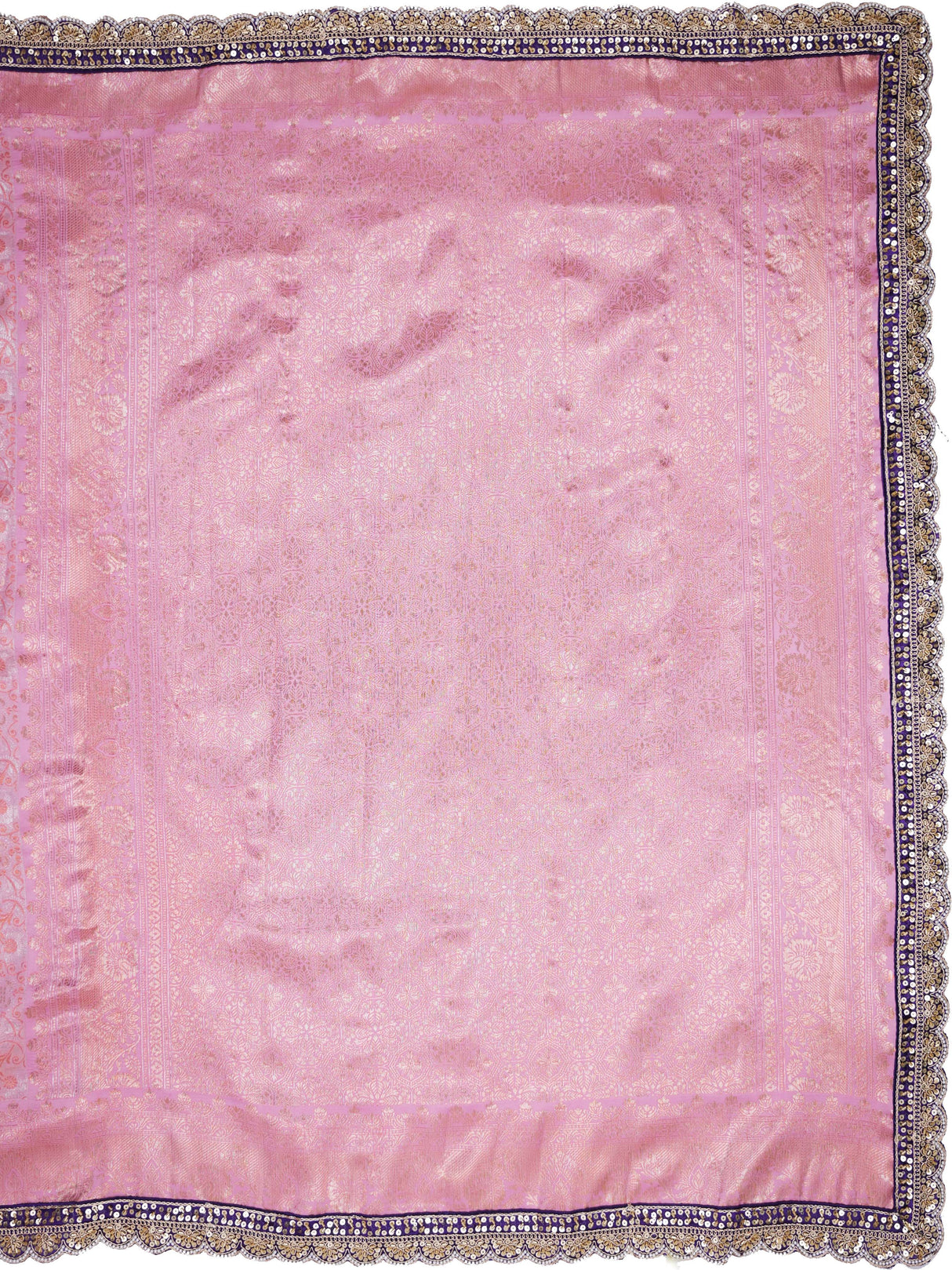 Mimosa Women's Woven Design Banarasi Style Art Silk Saree With Blouse Piece : SA00002002PNKFREE