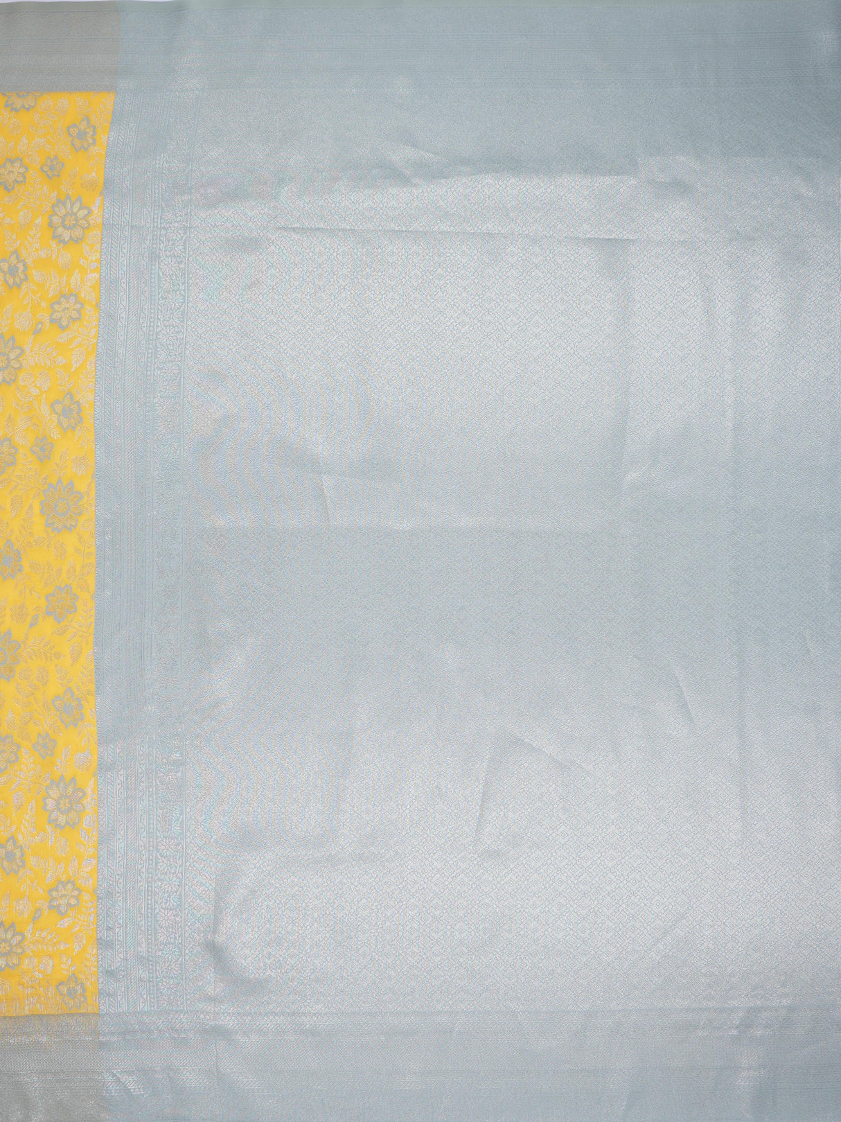 Mimosa Women's Woven Design Kanjivaram Style Art Silk Saree With Blouse Piece : SA00002003YLWFREE