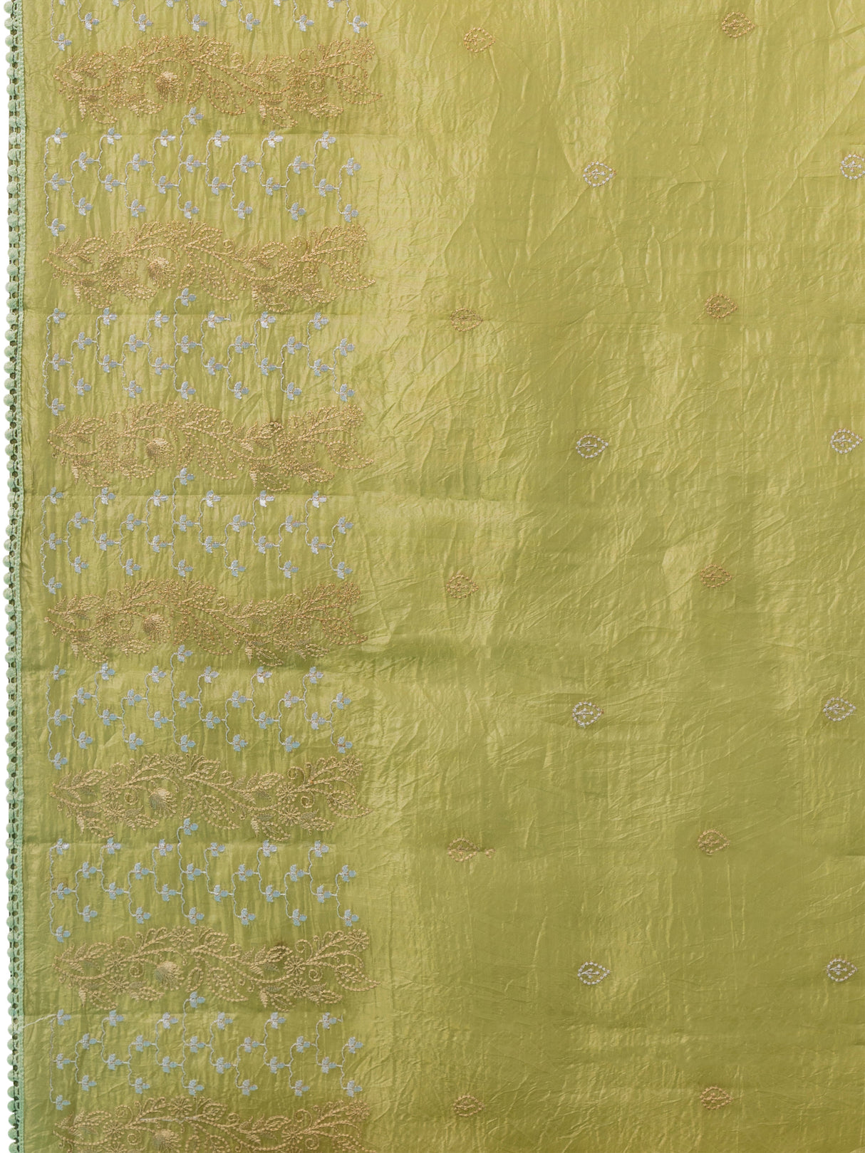 Mimosa Women's Woven Design Banarasi Style Tissue Crush Saree With Blouse Piece : SA00002012OLFREE