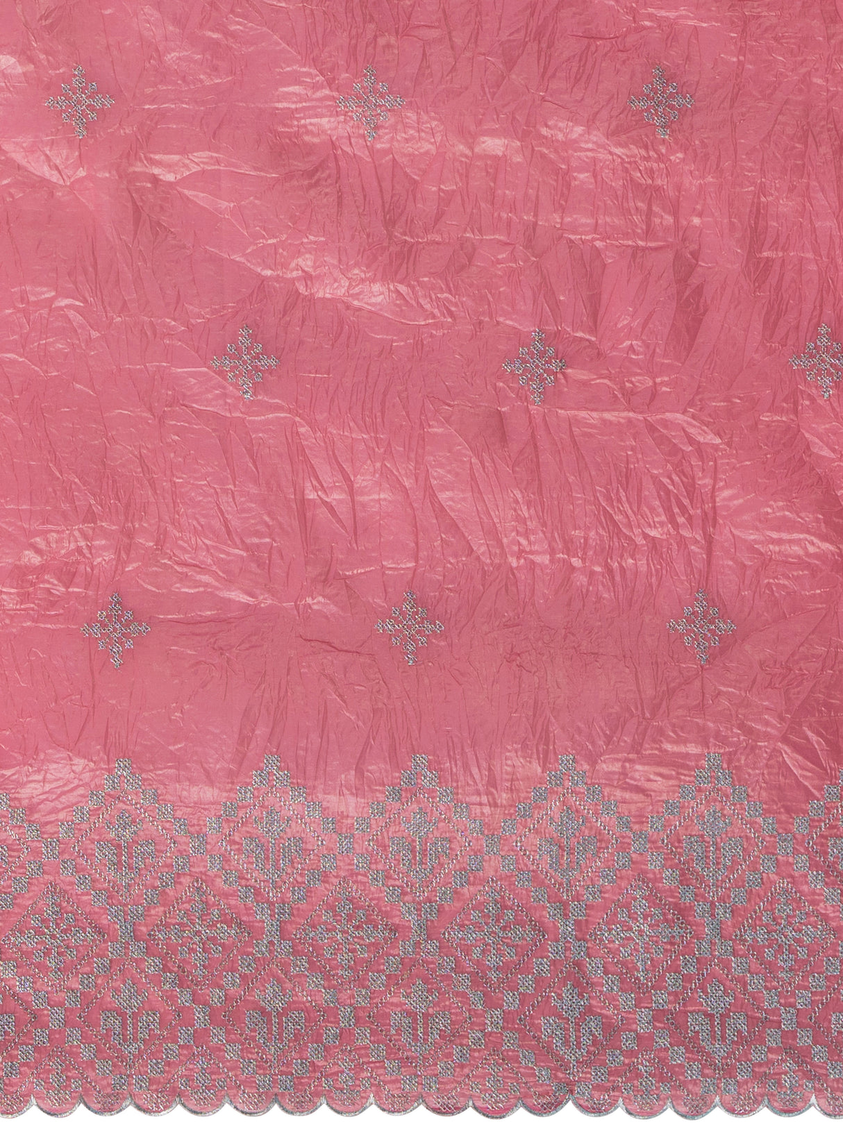 Mimosa Women's Woven Design Banarasi Style Tissue Crush Saree With Blouse Piece : SA00002015STFREE