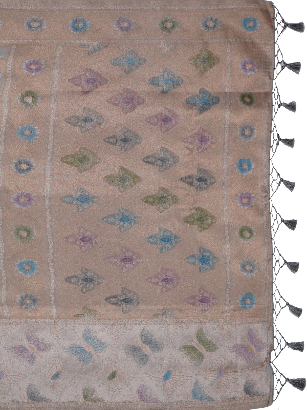 Mimosa Women's Woven Design Banarasi Style Art Silk Saree With Blouse Piece : SA00002065GYFREE