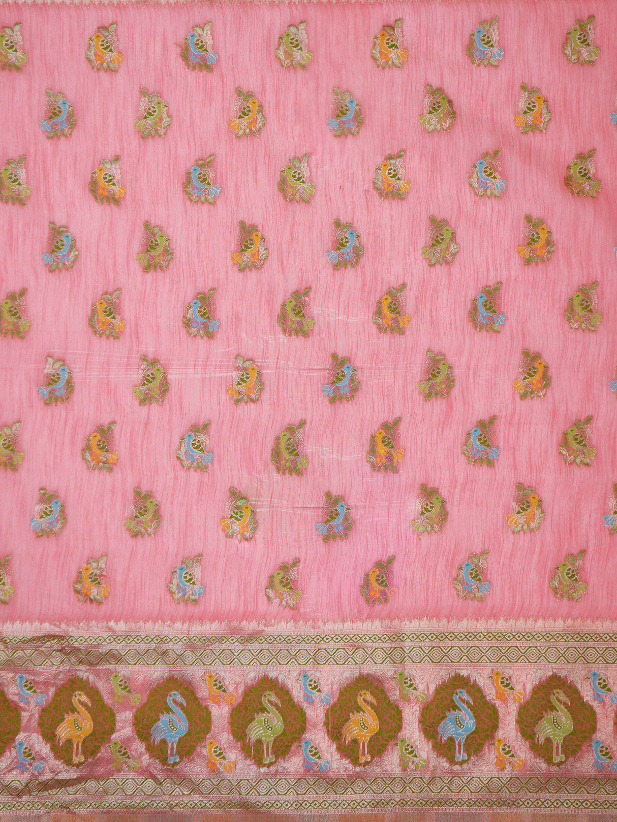 Mimosa Women's Woven Design Kanjivaram Style Art Silk Saree With Blouse Piece : SA00002067STFREE