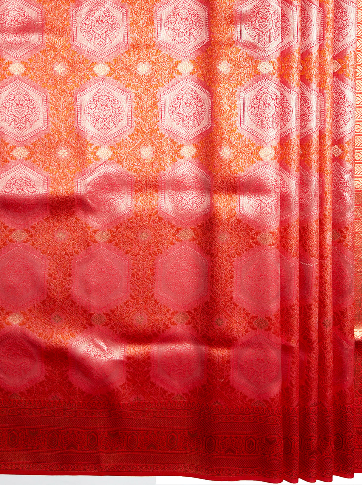 MIMOSA Women's Woven Design Kanjivaram Style Art Silk Saree with Blouse Piece - Gajjari ( SA00002246GJFREE )