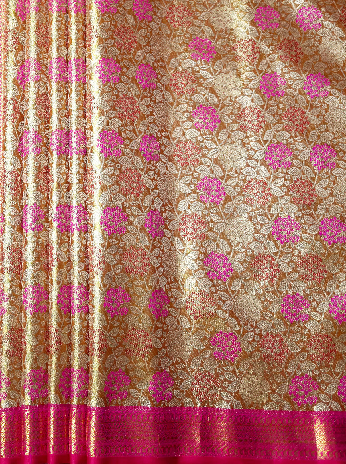 MIMOSA Women's Woven Design Kanjivaram Style Tissue Art Silk Saree with Blouse Piece - Maroon ( SA00002922MRFREE )