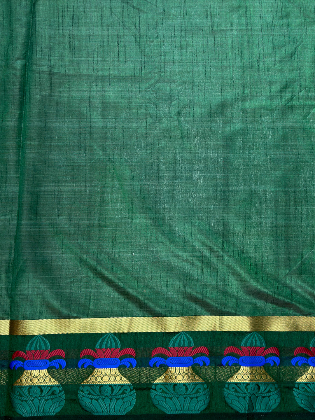 MIMOSA Women's Woven Design Banarasi Style Tussar Silk Saree with Blouse Piece - Green ( SA00003150GRNFREE )