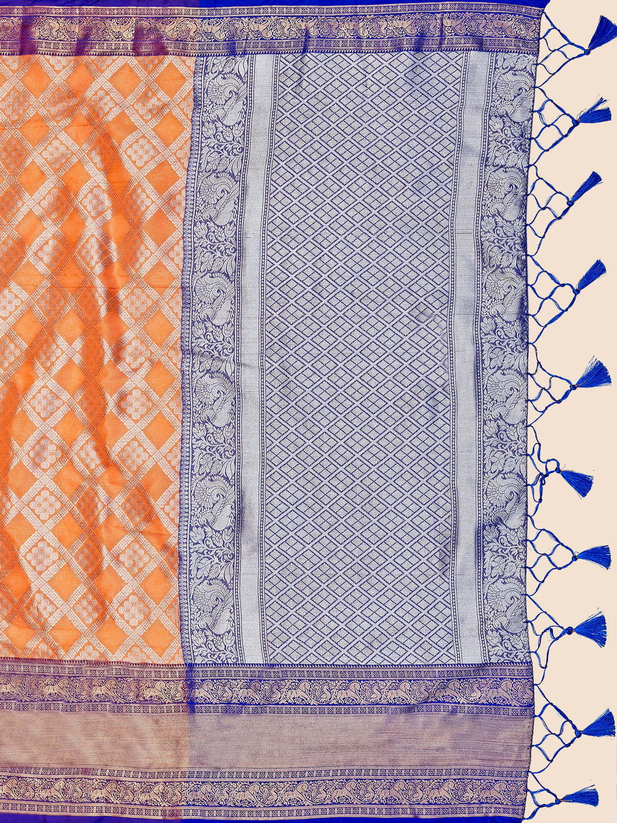 Mimosa Women's Woven Design Kanjivaram Art Silk Saree With Blouse Piece : SA0000464OR