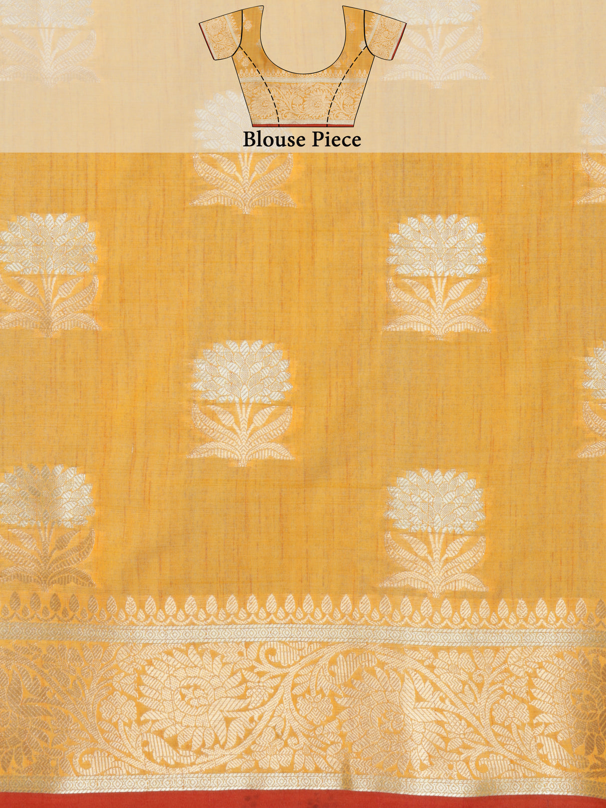 Mimosa Women's Woven Design Chhattisgarh Art Silk Saree With Blouse Piece : SA0000863GD