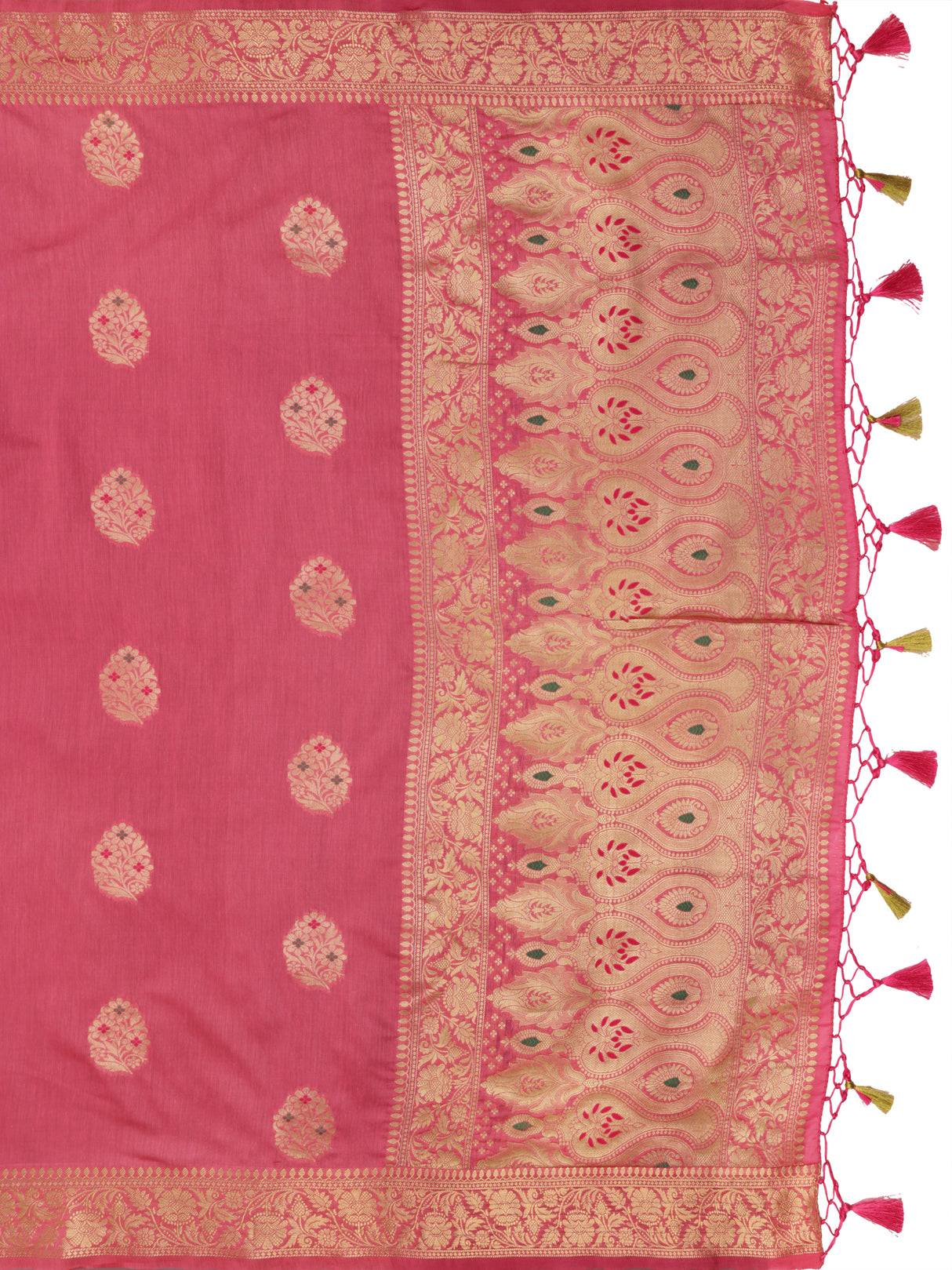 Mimosa Women's Woven Design Bishnupur Art Silk Saree With Blouse Piece : SA0000865GJ