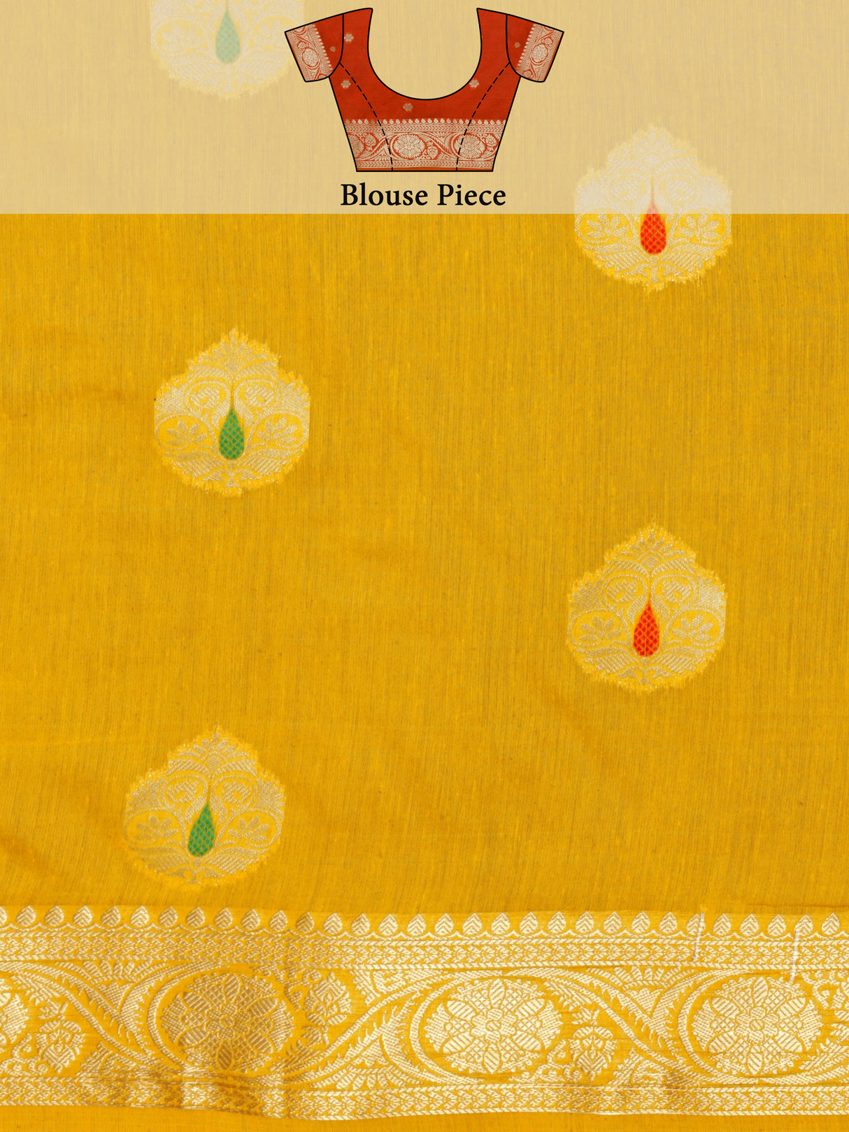 Mimosa Women's Woven Design Bishnupur Art Silk Saree With Blouse Piece : SA0000866GD