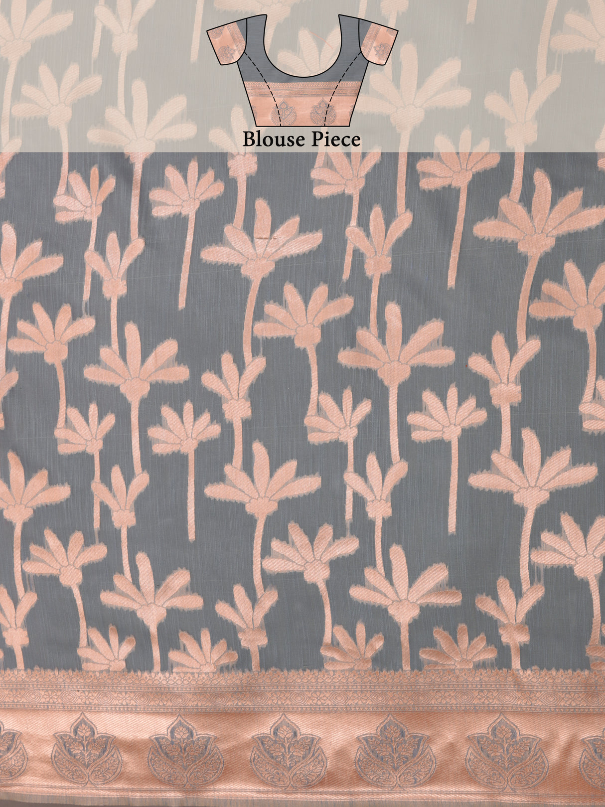 Mimosa Women's Woven Design Banarasi Art Silk Saree With Blouse Piece : SA0000871GY