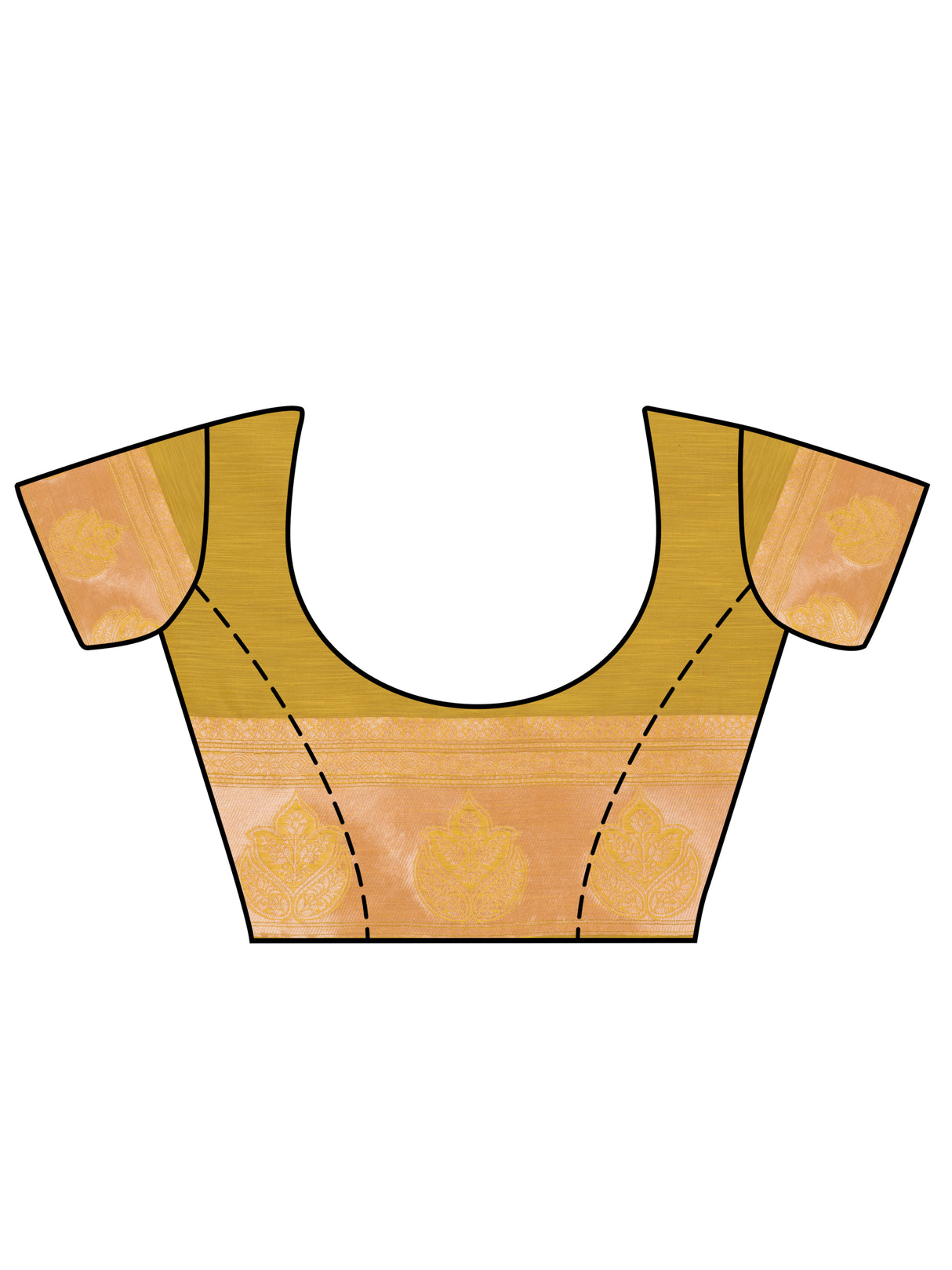 Mimosa Women's Woven Design Banarasi Art Silk Saree With Blouse Piece : SA0000871YLW