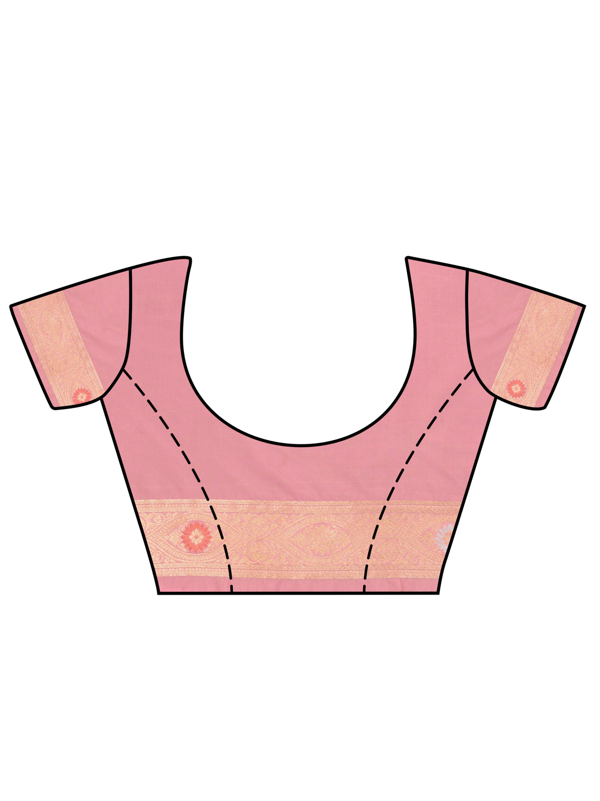 Mimosa Women's Woven Design Kanjivaram Art Silk Saree With Blouse Piece : SA0000888PNK