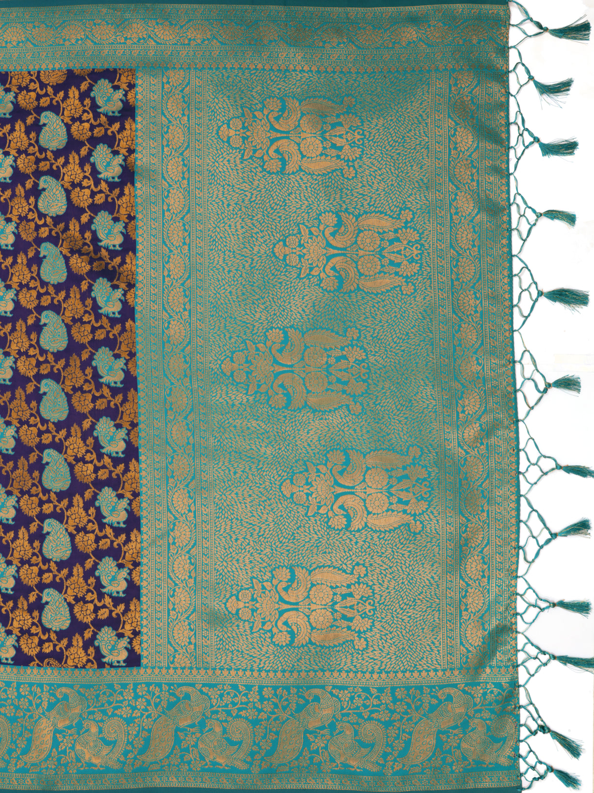 Mimosa Women's Woven Design Kanjivaram Art Silk Saree With Blouse Piece : SA0000890NV