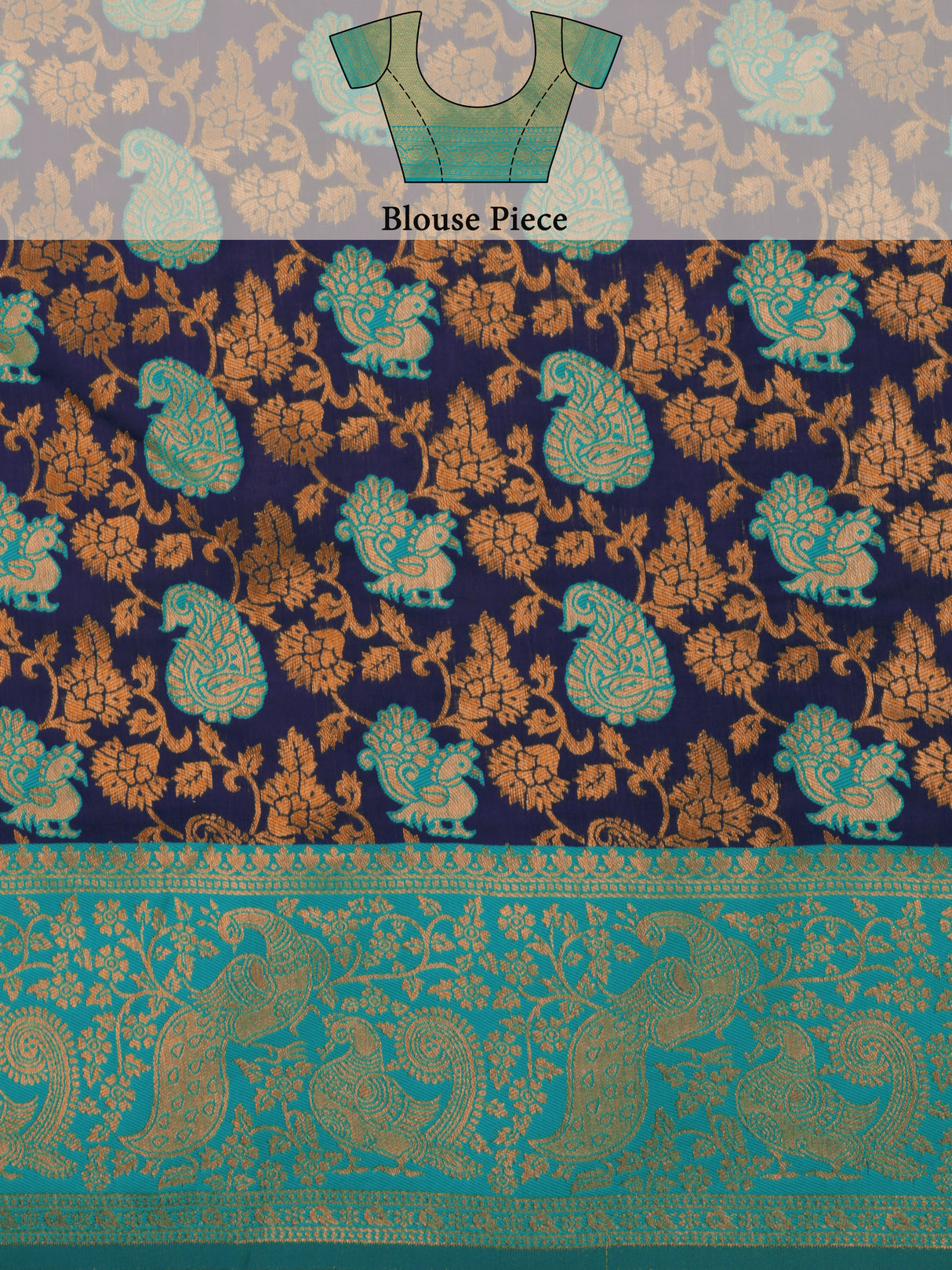 Mimosa Women's Woven Design Kanjivaram Art Silk Saree With Blouse Piece : SA0000890NV