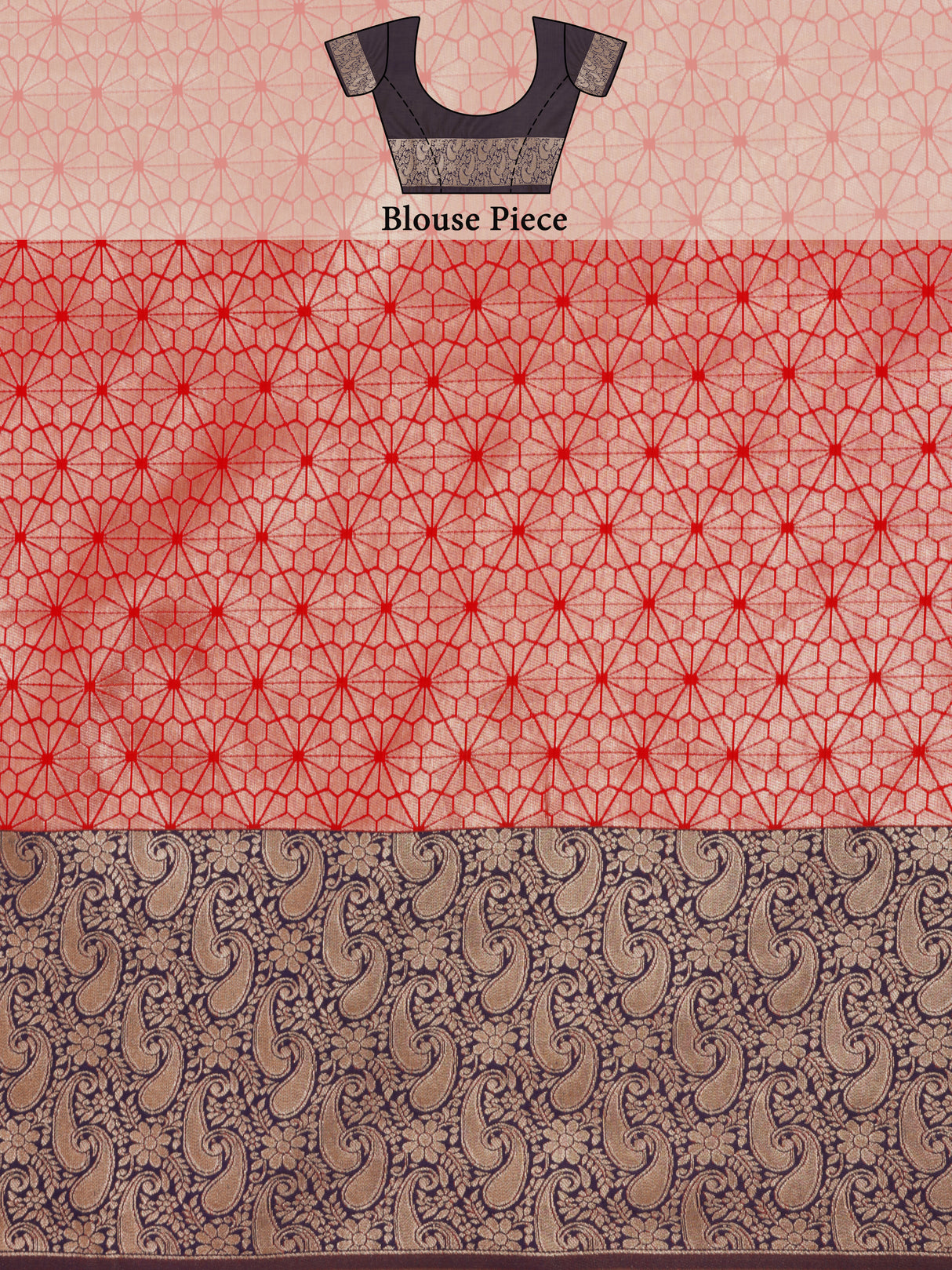 Mimosa Women's Woven Design Kanjivaram Art Silk Saree With Blouse Piece : SA0000892RN