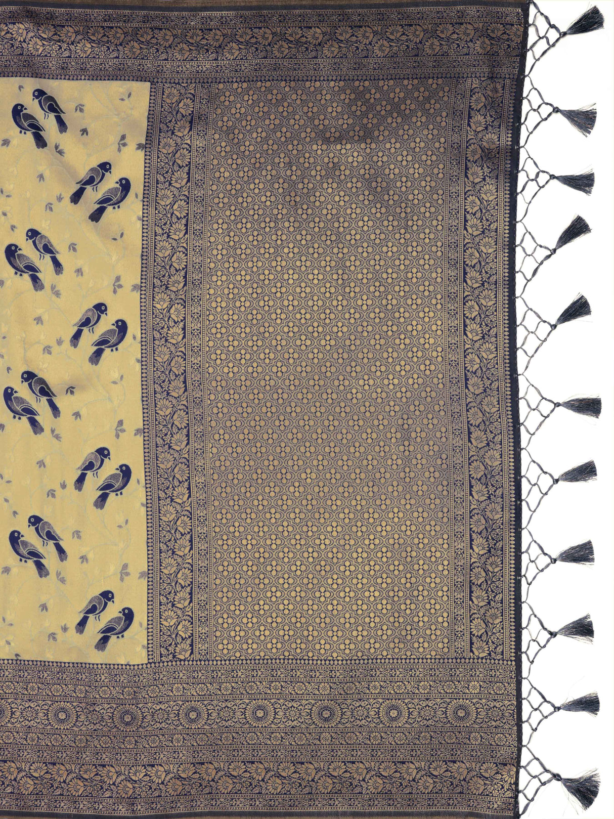 Mimosa Women's Woven Design Kanjivaram Art Silk Saree With Blouse Piece : SA0000899GY