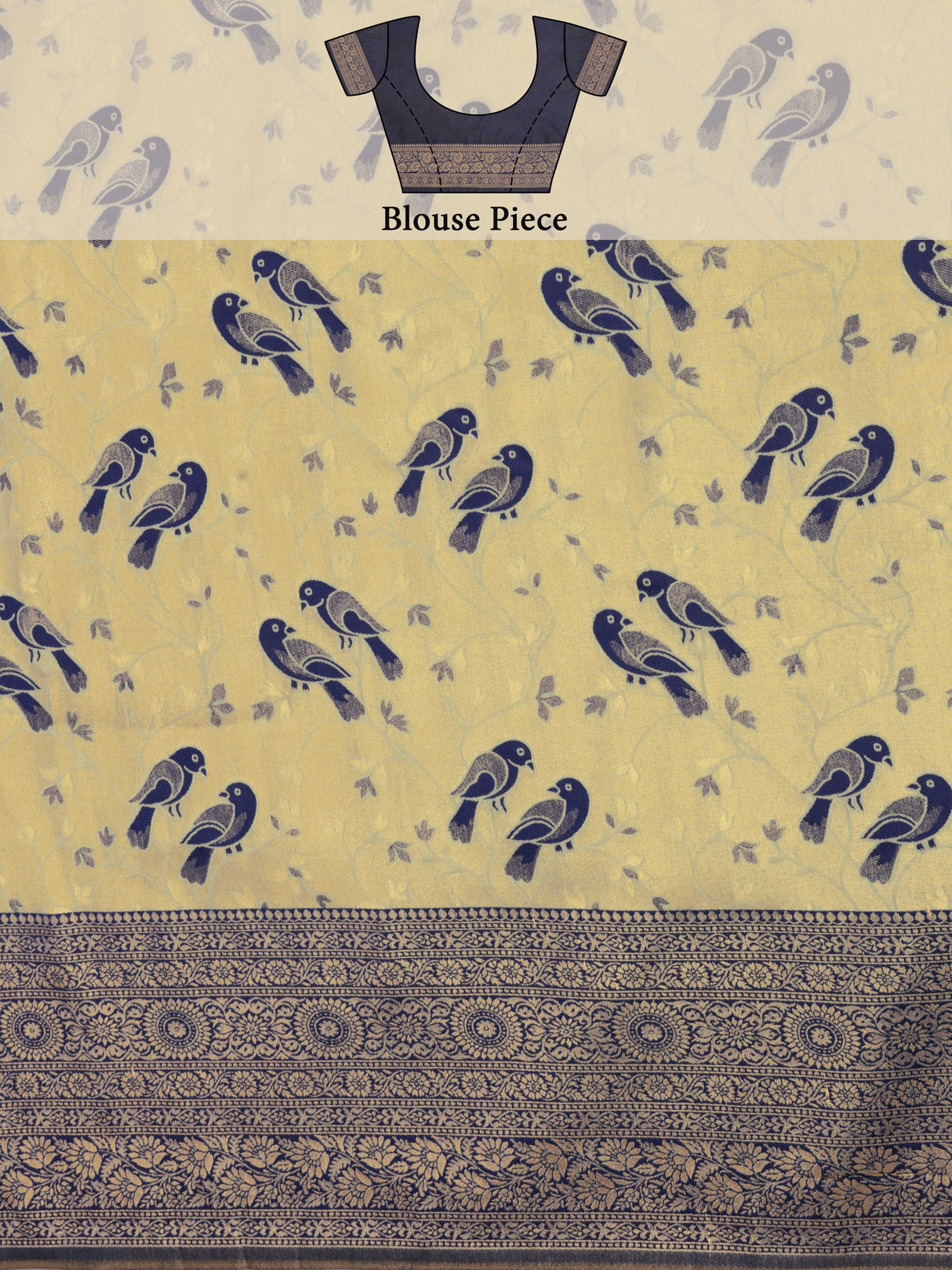 Mimosa Women's Woven Design Kanjivaram Art Silk Saree With Blouse Piece : SA0000899GY