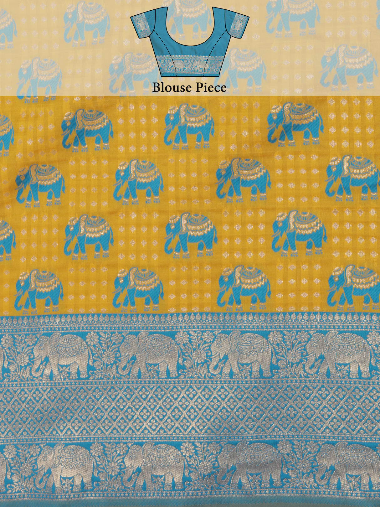 Mimosa Women's Woven Design Kanjivaram Art Silk Saree With Blouse Piece : SA0000901LM