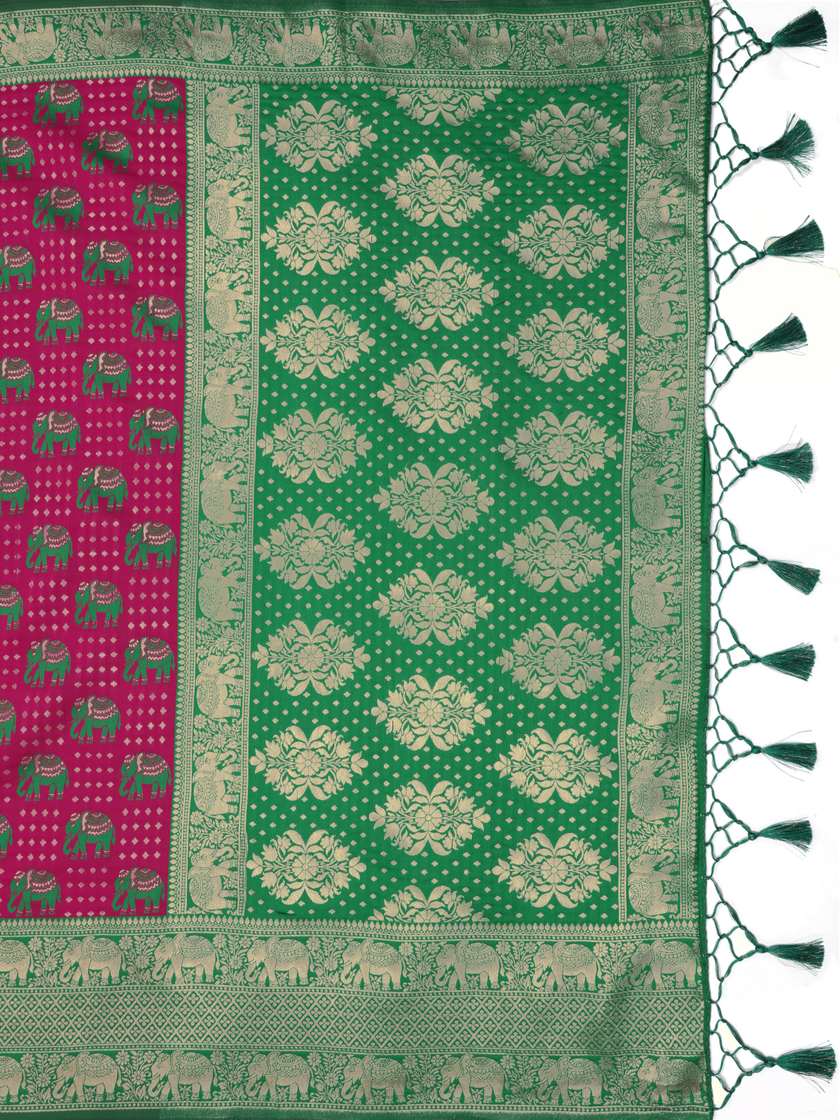 Mimosa Women's Woven Design Kanjivaram Art Silk Saree With Blouse Piece : SA0000901RN