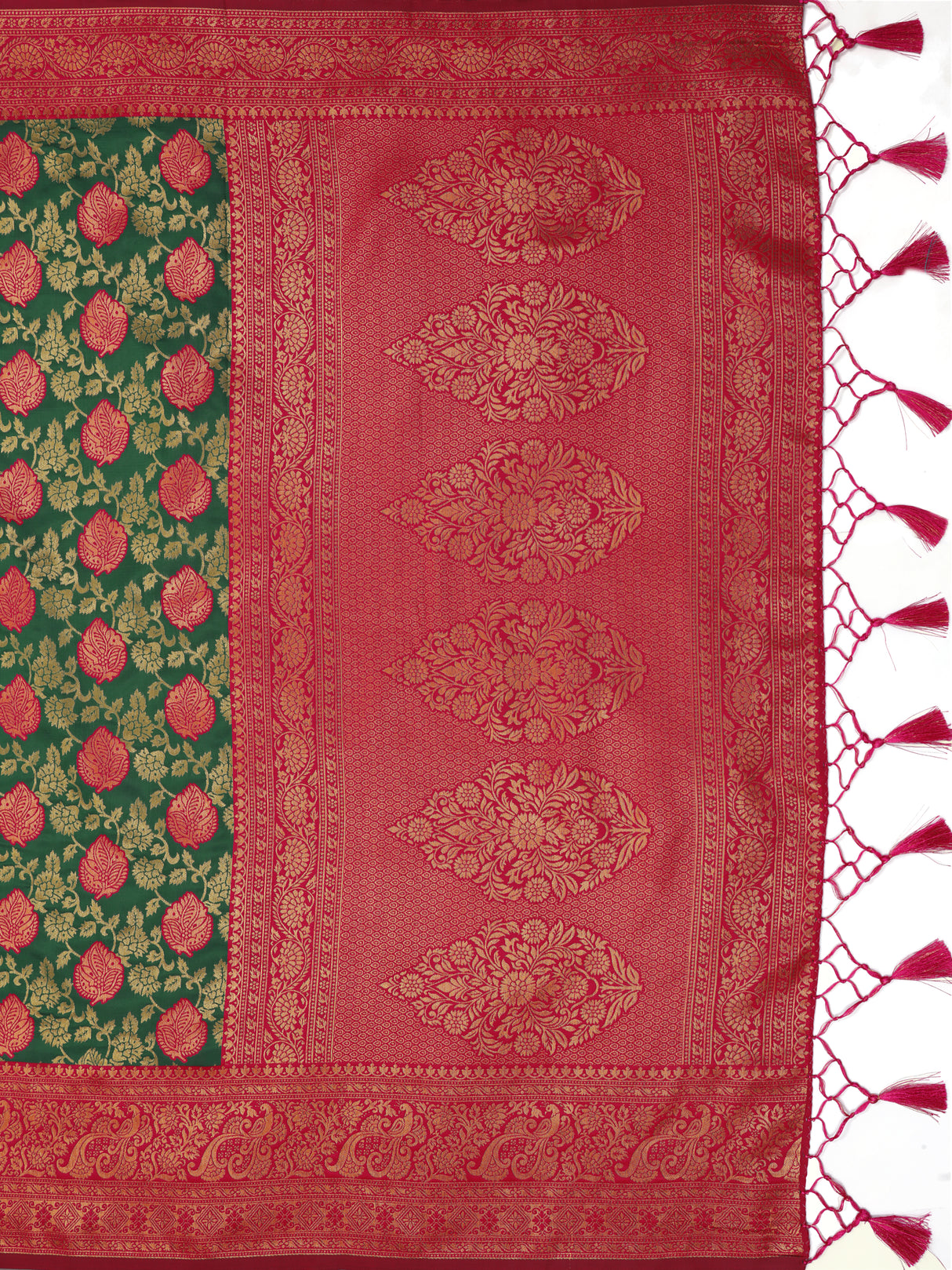 Mimosa Women's Woven Design Kanjivaram Art Silk Saree With Blouse Piece : SA0000903BG