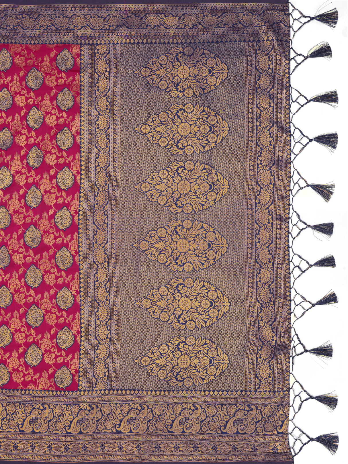 Mimosa Women's Woven Design Kanjivaram Art Silk Saree With Blouse Piece : SA0000903RN