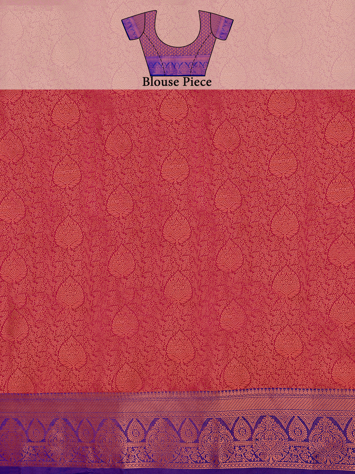 Mimosa Women's Woven Design Kanjivaram Art Silk Saree With Blouse Piece : SA0000915RN