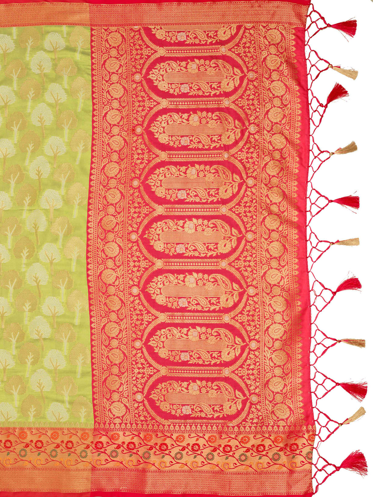 Mimosa Women's Woven Design Banarasi Art Silk Saree With Blouse Piece : SA0000945OL