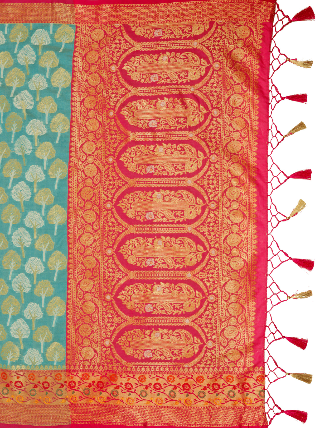 Mimosa Women's Woven Design Banarasi Art Silk Saree With Blouse Piece : SA0000945RM