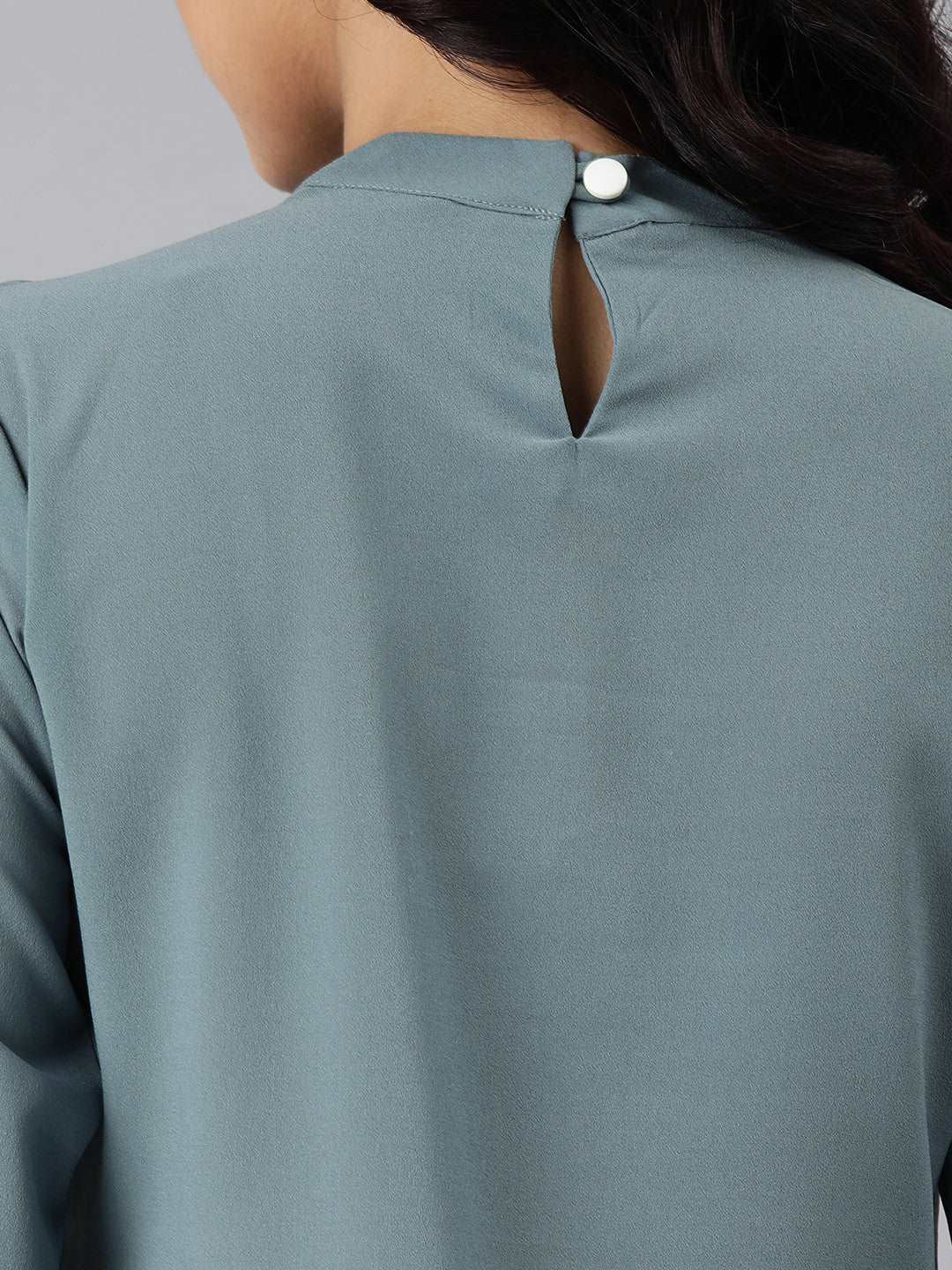 Mimosa women Blue Solid Top