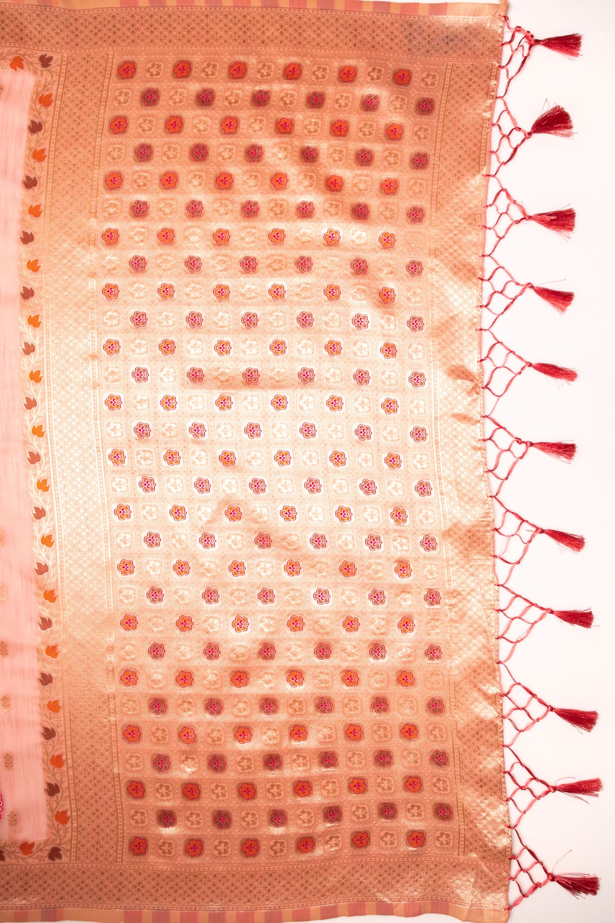 Mimosa Women's Woven Design Banarasi Style Art Silk Saree With Blouse Piece : SA00001794GJFREE