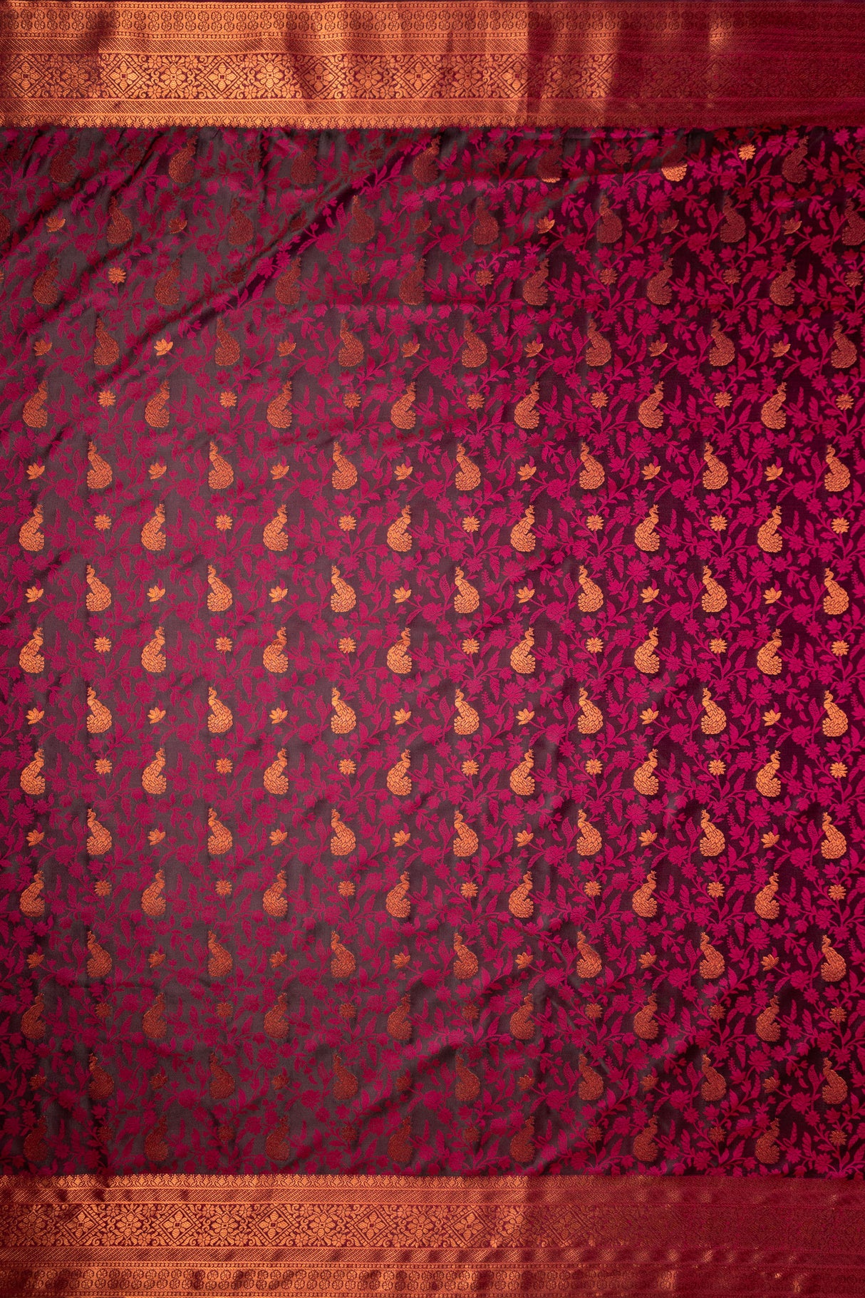 Mimosa Women's Woven Design Kanjivaram Style Art Silk Saree With Blouse Piece : SA00001700RNFREE