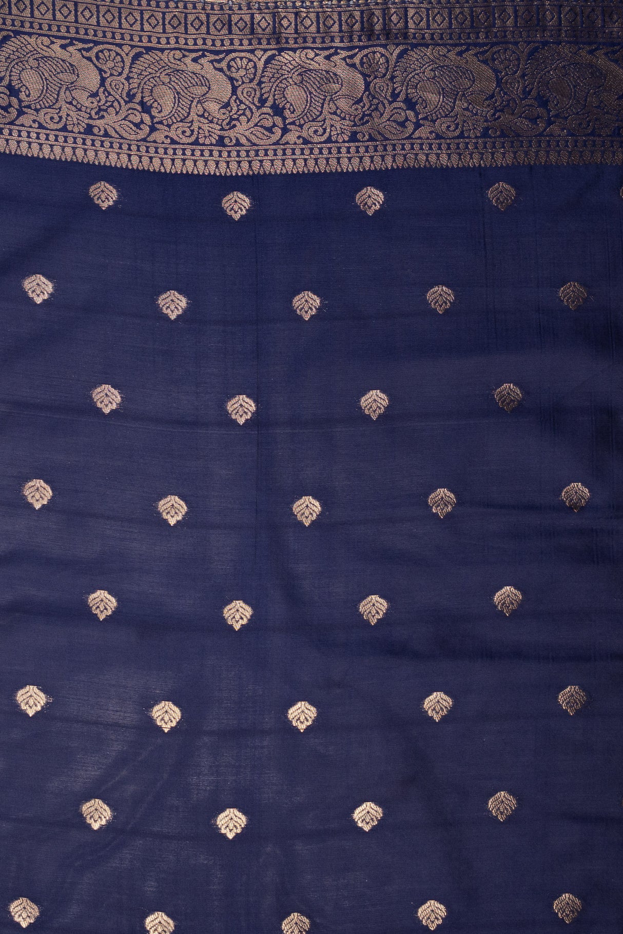 Mimosa Women's Woven Design Kanjivaram Style Art Silk Saree With Blouse Piece : SA00001623NVFREE