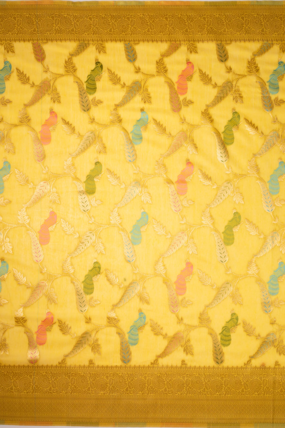 Mimosa Women's Woven Design Banarasi Style Art Silk Saree With Blouse Piece : SA00001769GDFREE