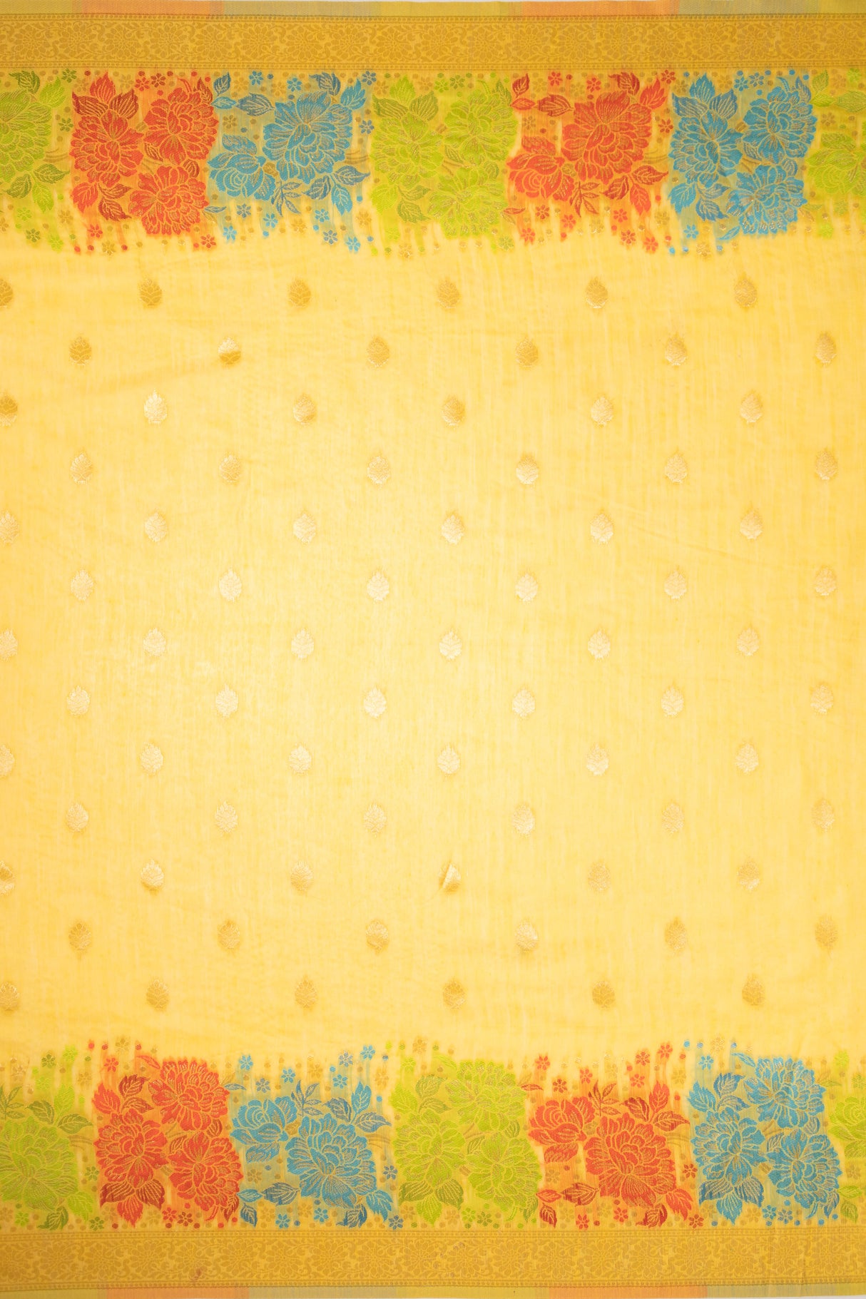 Mimosa Women's Woven Design Banarasi Style Art Silk Saree With Blouse Piece : SA00001730GDFREE