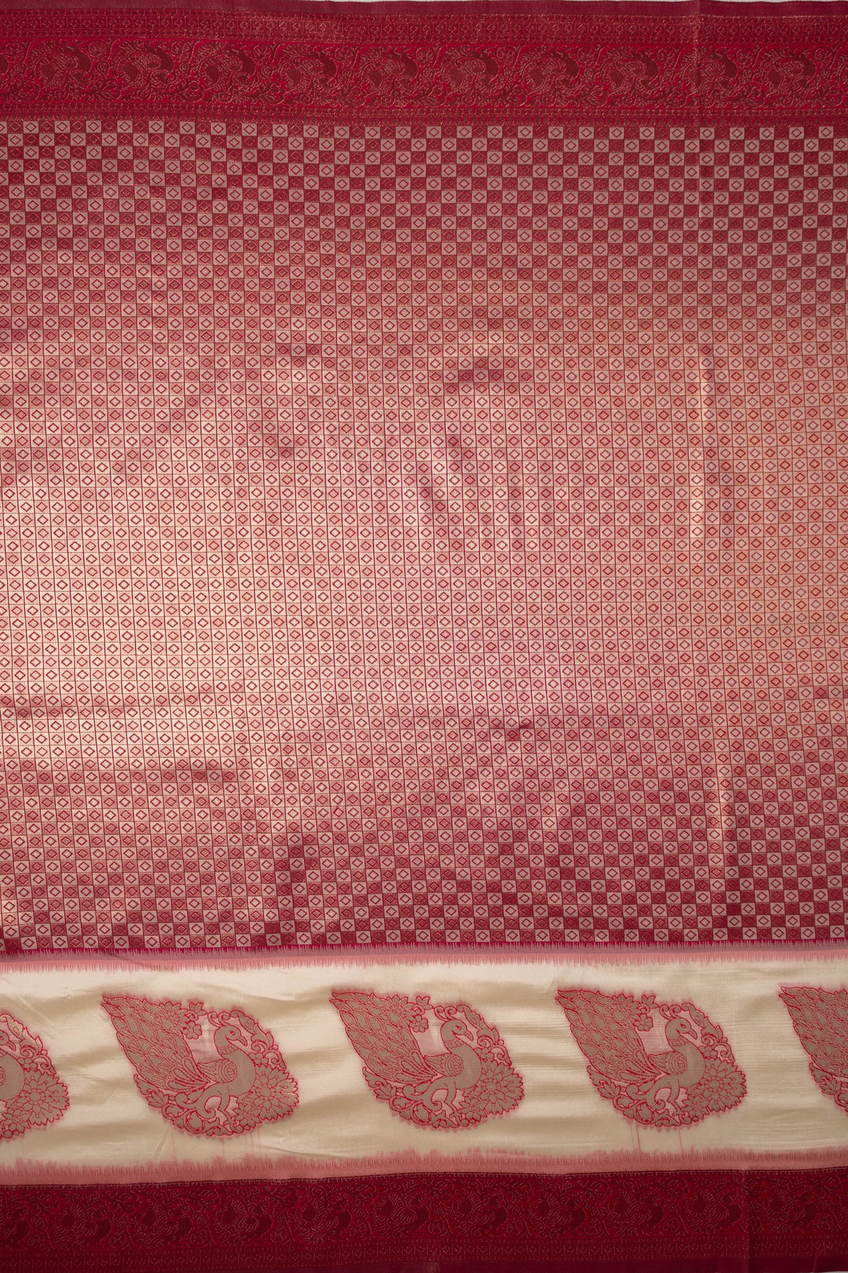 Mimosa Women's Woven Design Kanjivaram Style Art Silk Saree With Blouse Piece : SA00001623RNFREE