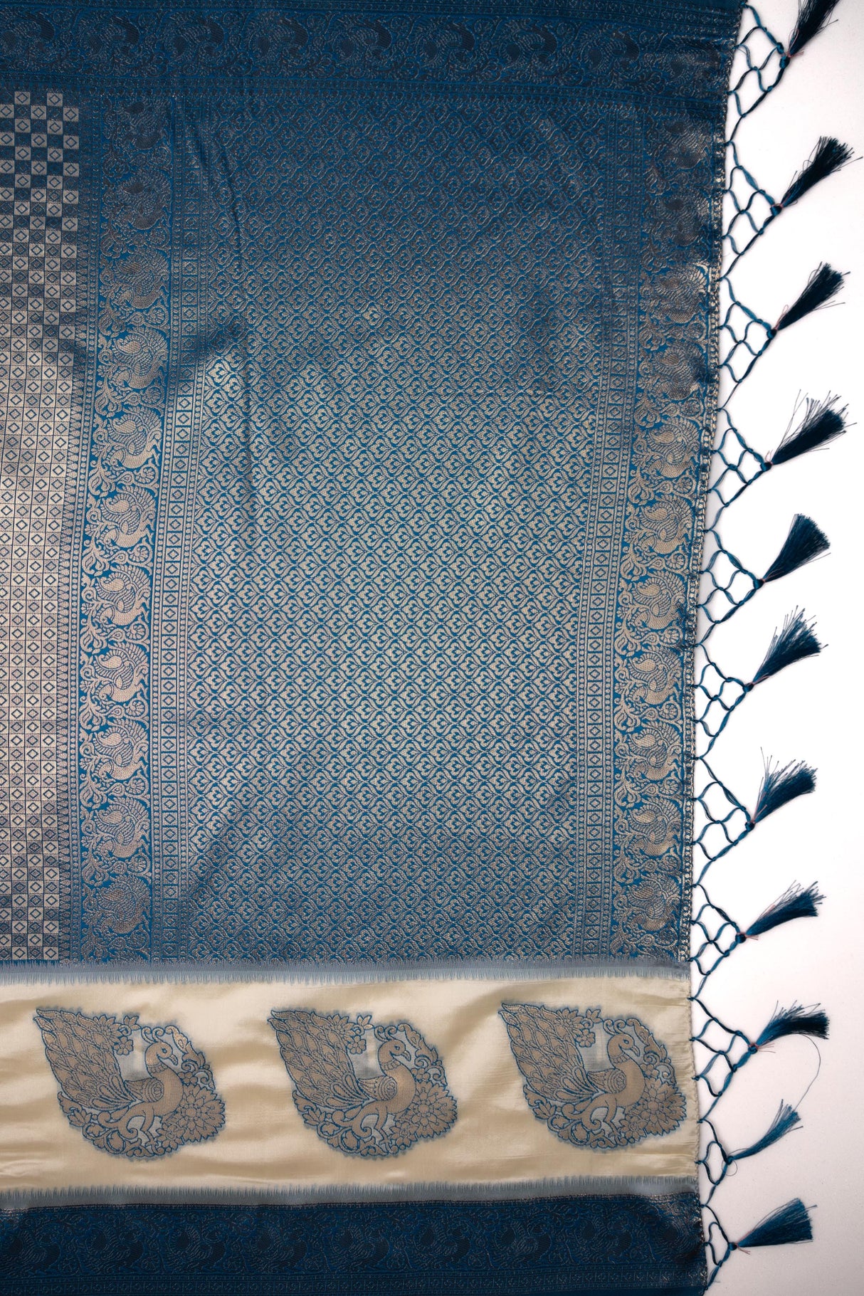 Mimosa Women's Woven Design Kanjivaram Style Art Silk Saree With Blouse Piece : SA00001623ANFREE