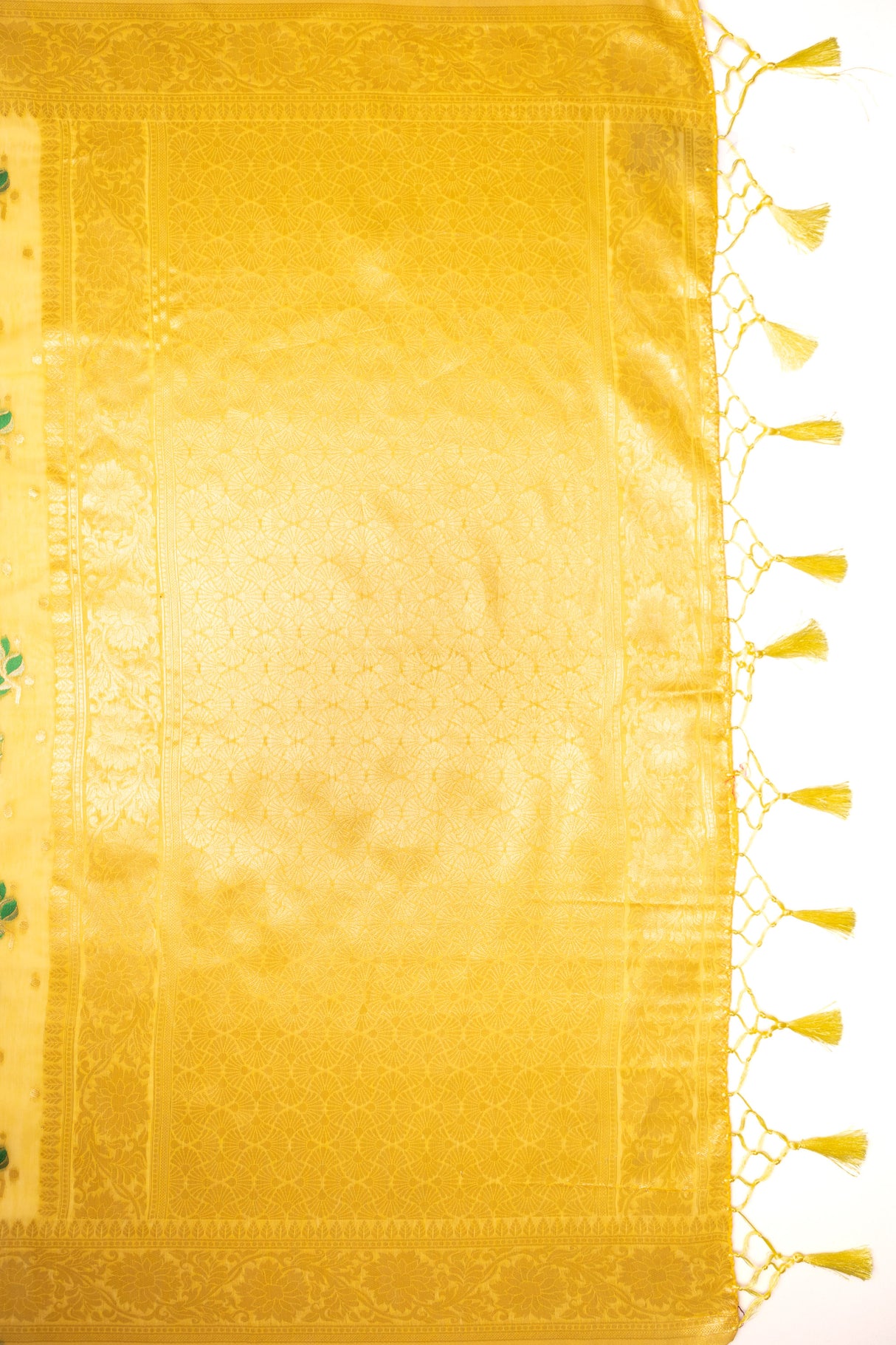 Mimosa Women's Woven Design Banarasi Style Art Silk Saree With Blouse Piece : SA00001603GDFREE