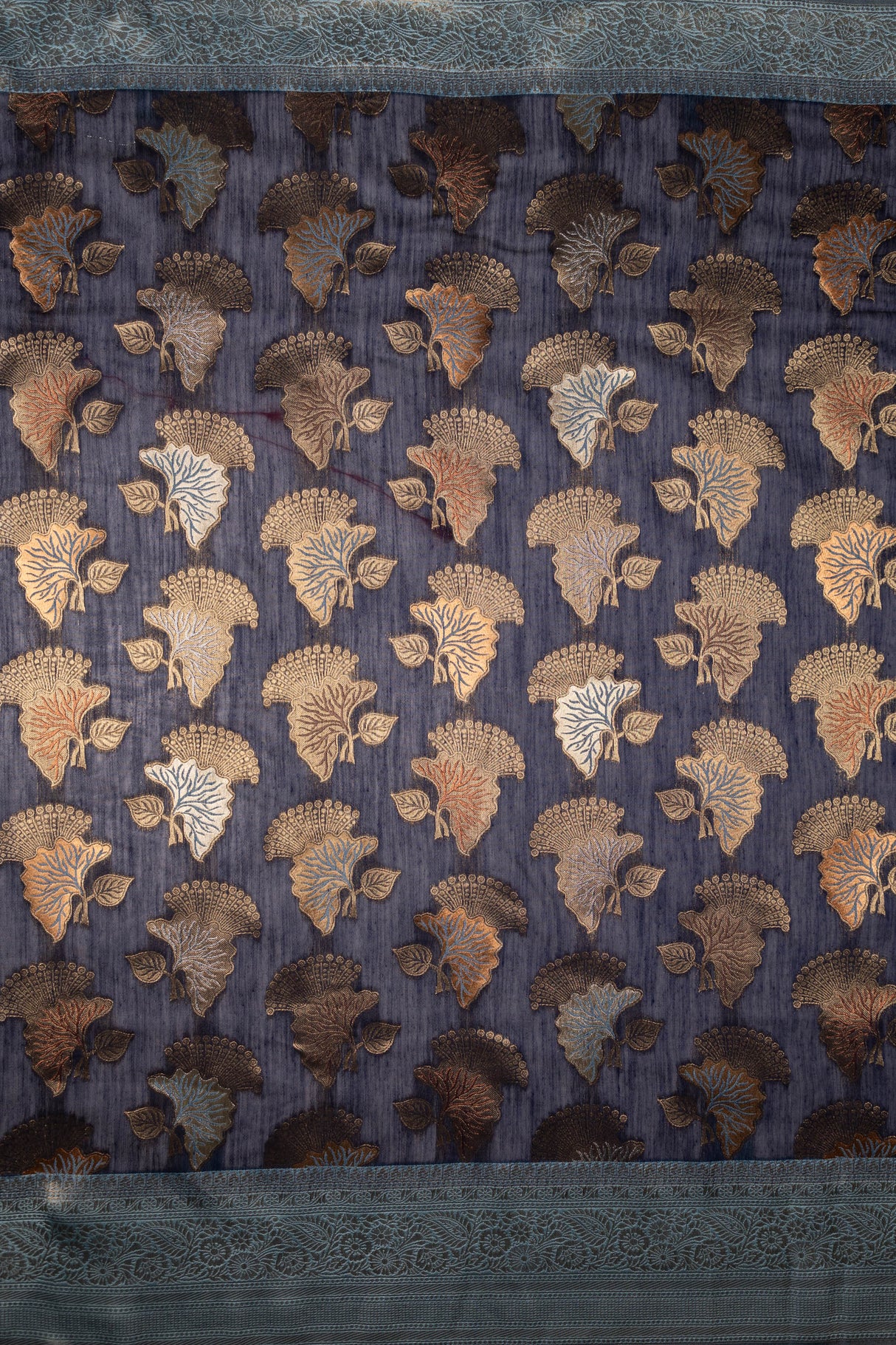 Mimosa Women's Woven Design Kanjivaram Style Art Silk Saree With Blouse Piece : SA00001735NVFREE