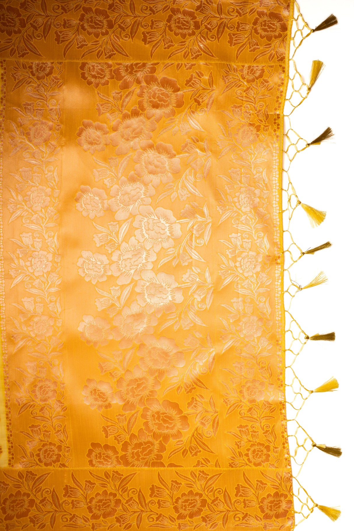 Mimosa Women's Woven Design Banarasi Style Art Silk Saree With Blouse Piece : SA00001804GDFREE