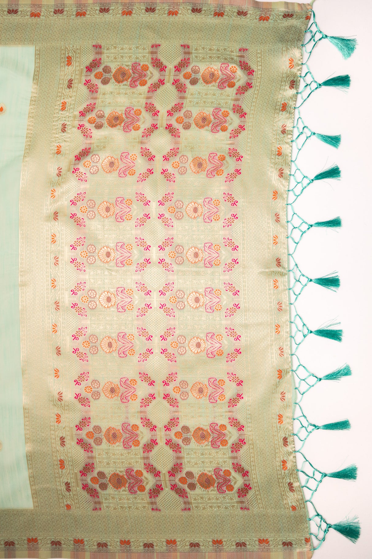 Mimosa Women's Woven Design Banarasi Style Art Silk Saree With Blouse Piece : SA00001792RMFREE