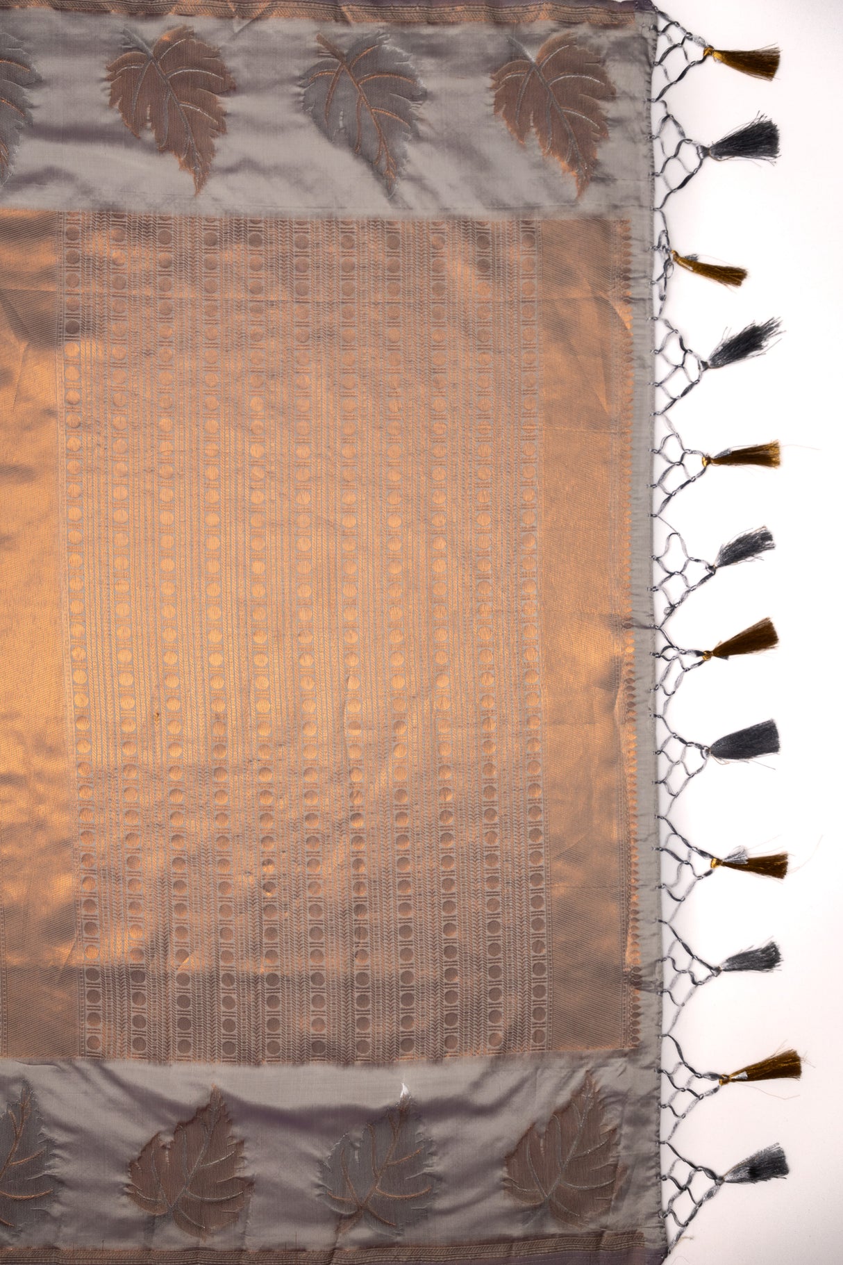 Mimosa Women's Woven Design Kanjivaram Style Art Silk Saree With Blouse Piece : SA00001760GYFREE