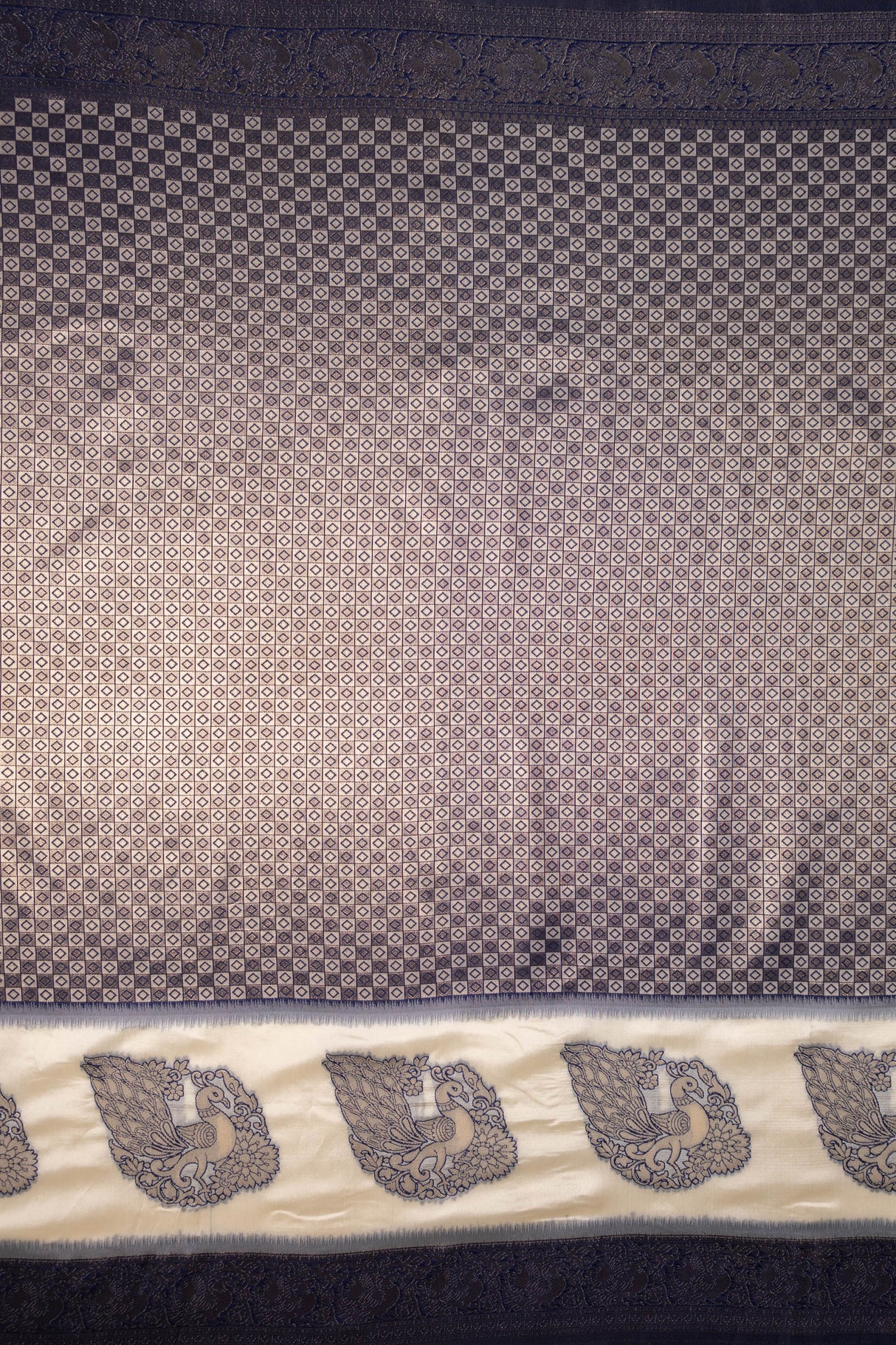 Mimosa Women's Woven Design Kanjivaram Style Art Silk Saree With Blouse Piece : SA00001623NVFREE