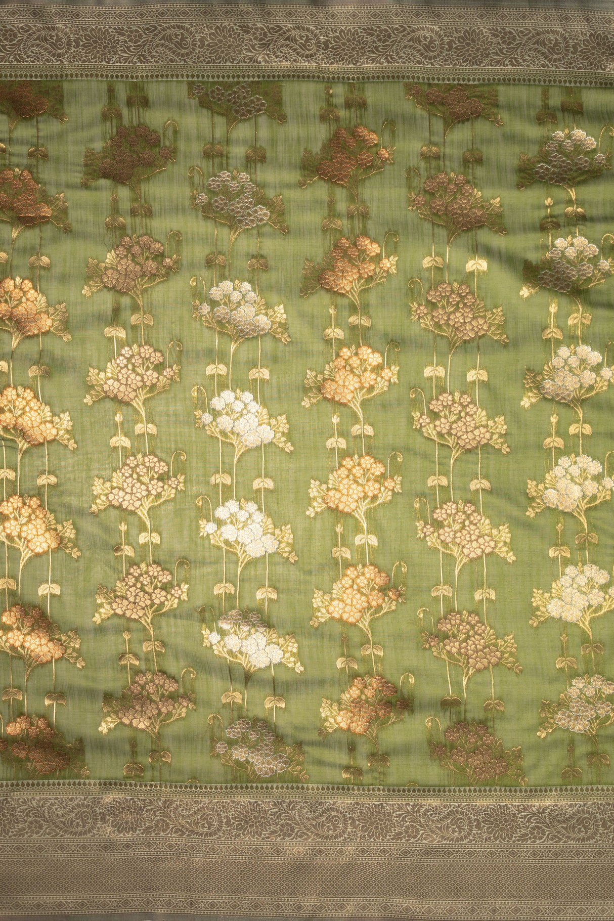 Mimosa Women's Woven Design Kanjivaram Style Art Silk Saree With Blouse Piece : SA00001736OLFREE