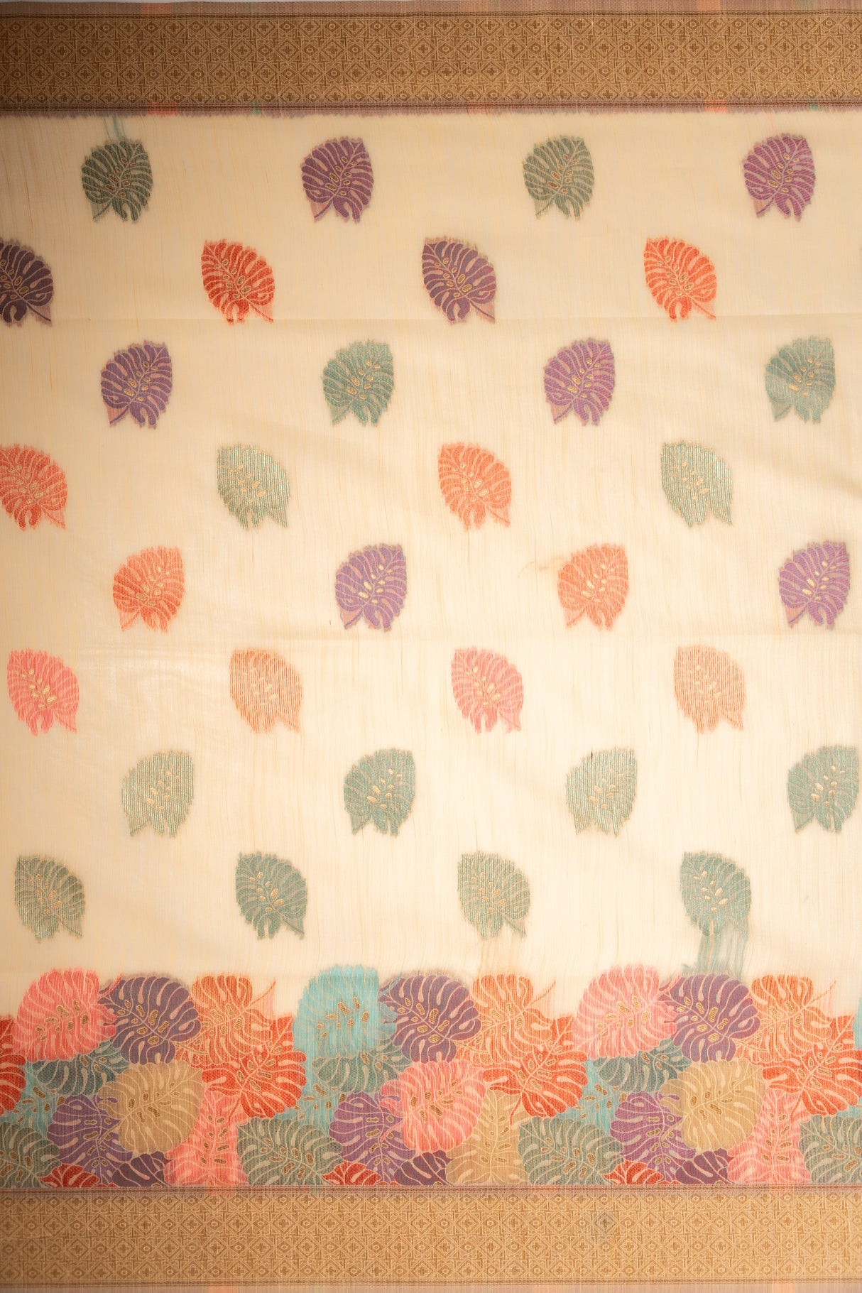 Mimosa Women's Woven Design Banarasi Style Art Silk Saree With Blouse Piece : SA00001787GDFREE