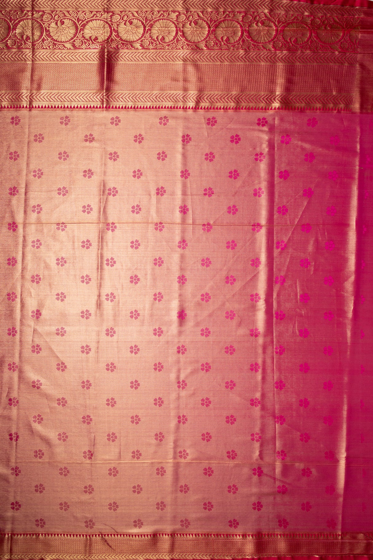 Mimosa Women's Woven Design Kanjivaram Style Art Silk Saree With Blouse Piece : SA00001820GDFREE