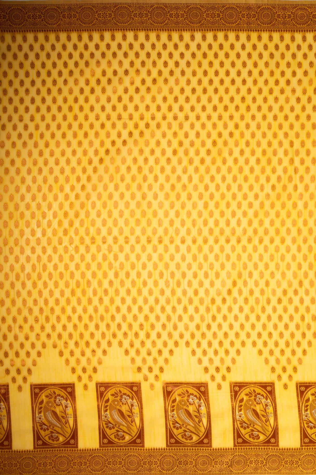 Mimosa Women's Woven Design Banarasi Style Art Silk Saree With Blouse Piece : SA00001807GDFREE