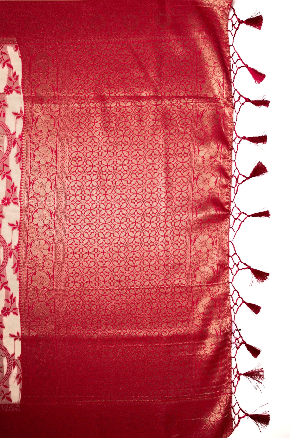 Mimosa Women's Woven Design Kanjivaram Style Art Silk Saree With Blouse Piece : SA00001599HWFREE