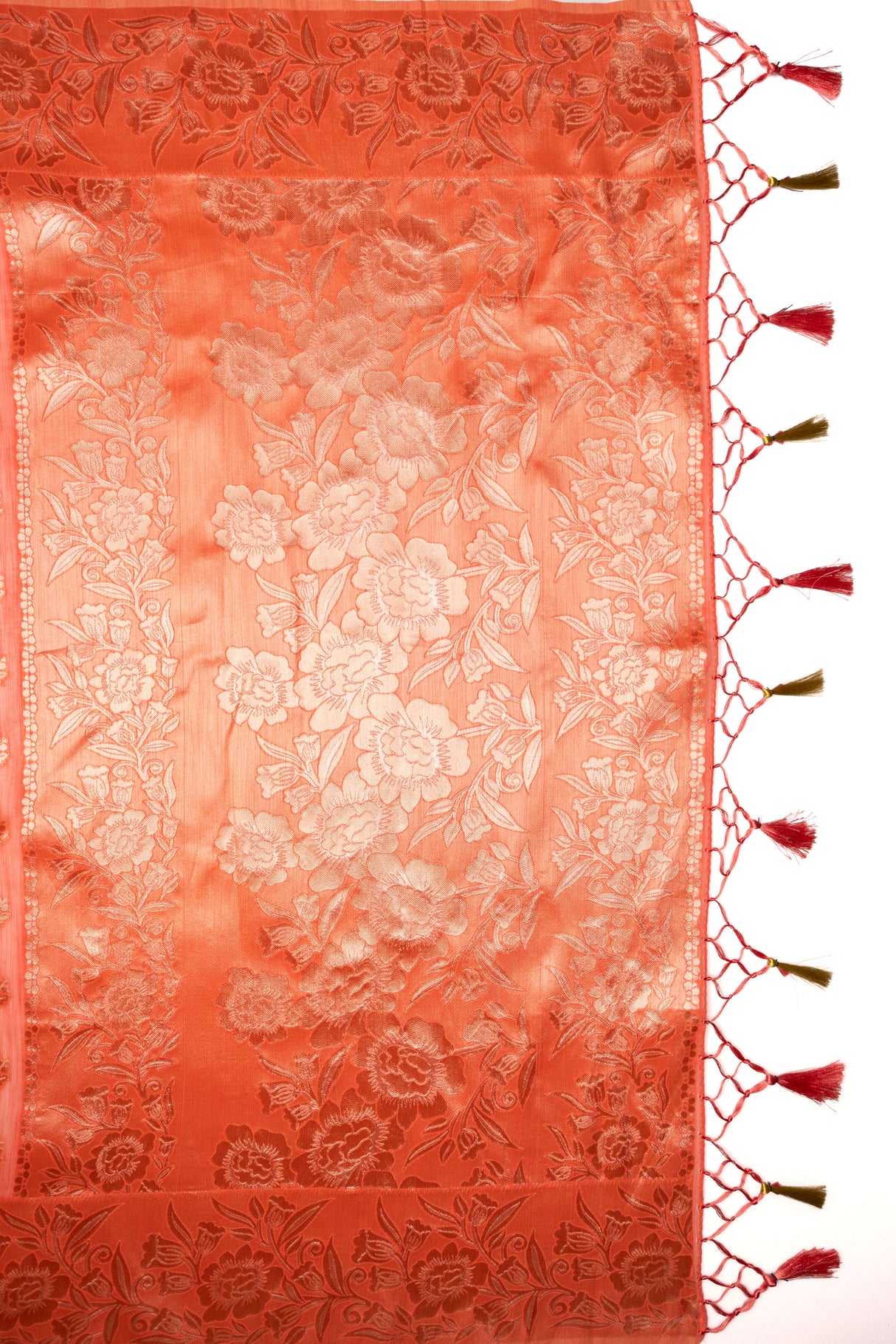 Mimosa Women's Woven Design Banarasi Style Art Silk Saree With Blouse Piece : SA00001804GJFREE